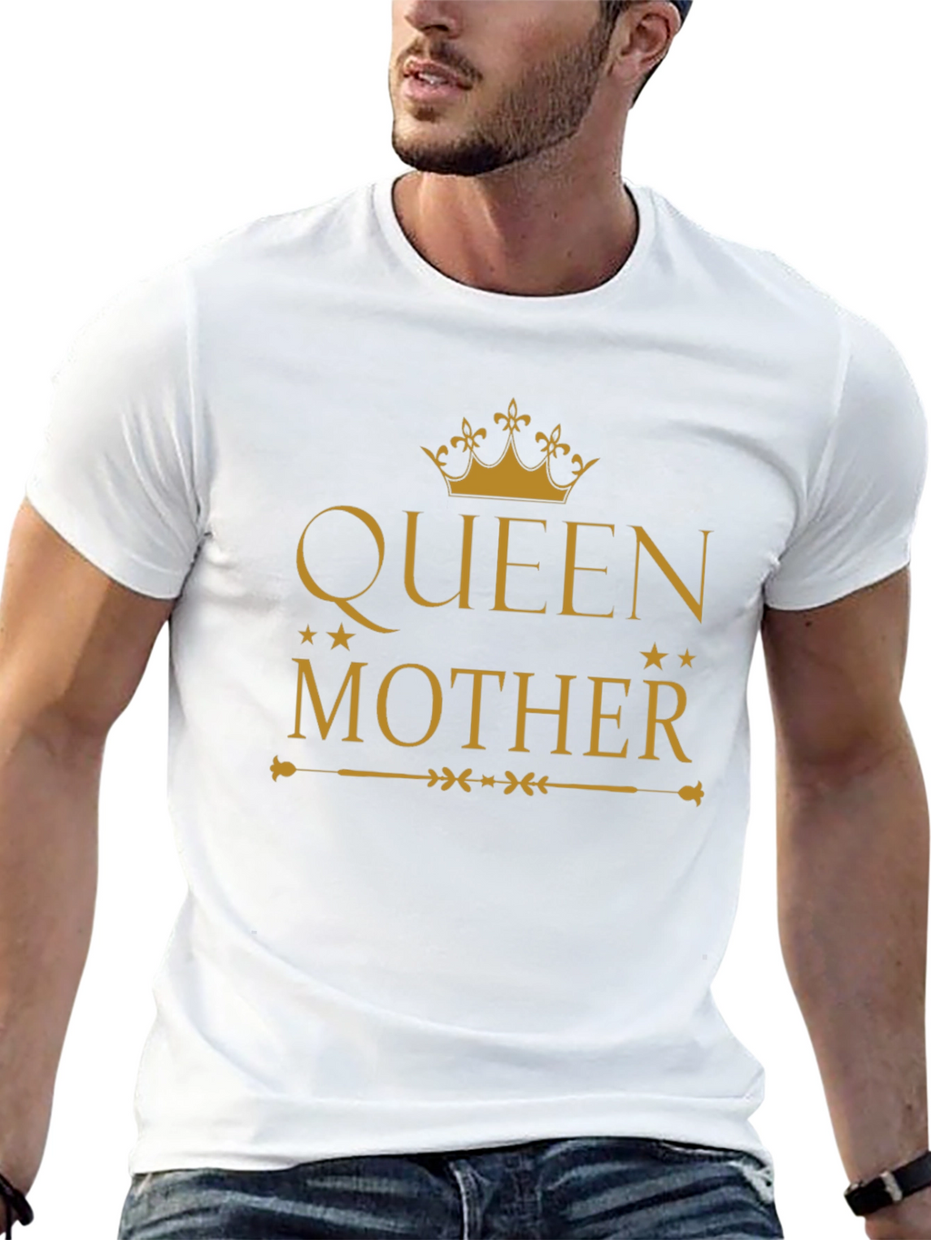 Queen Mother Graphic Tee - Black