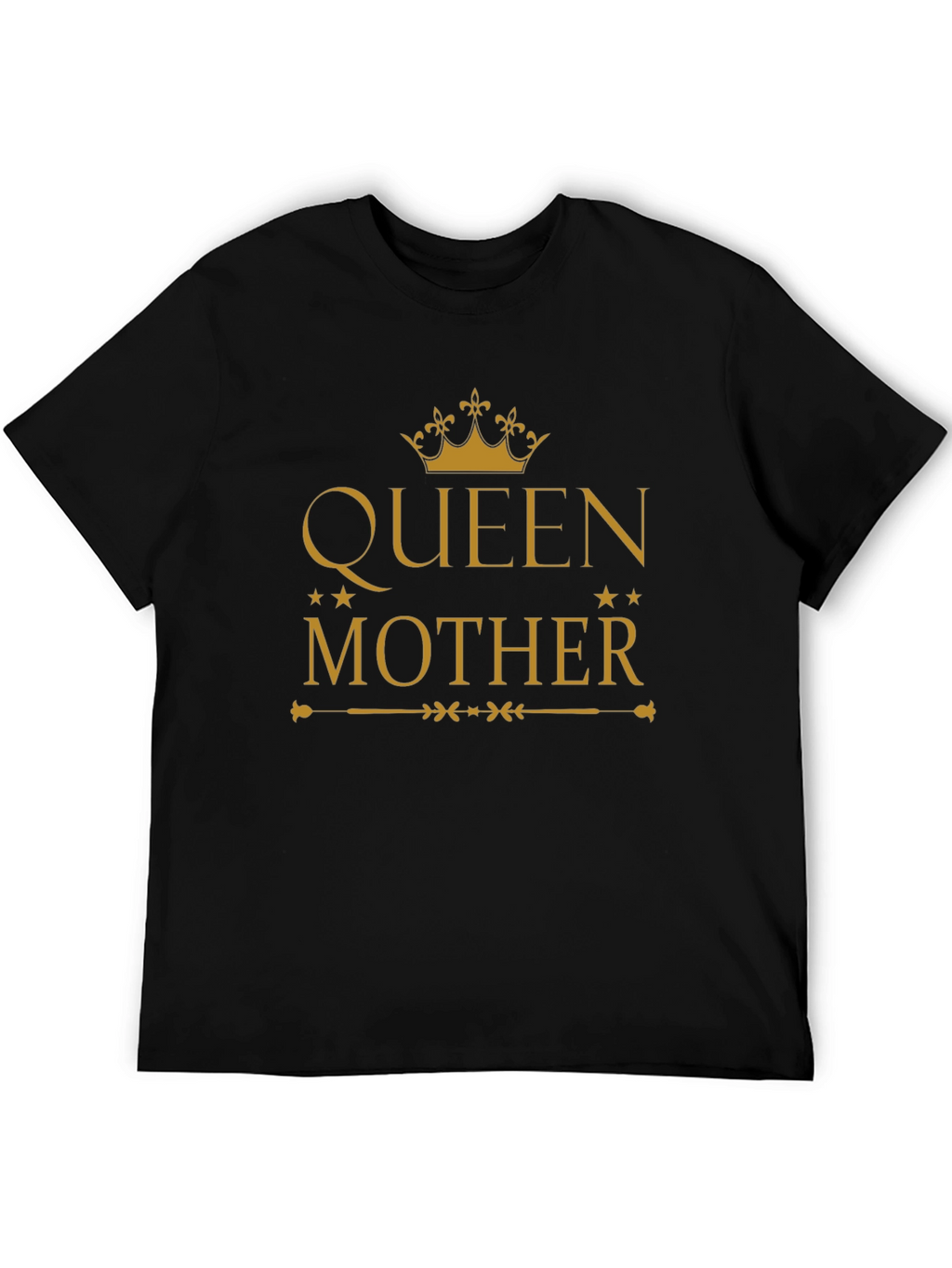 Queen Mother Graphic Tee - Black