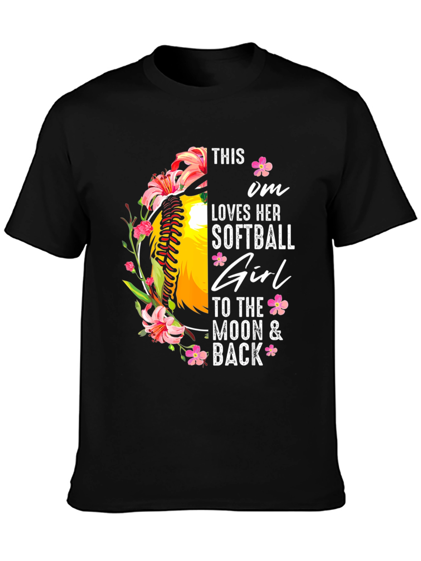 Softball Mom Graphic Tee - Gift for Softball Moms