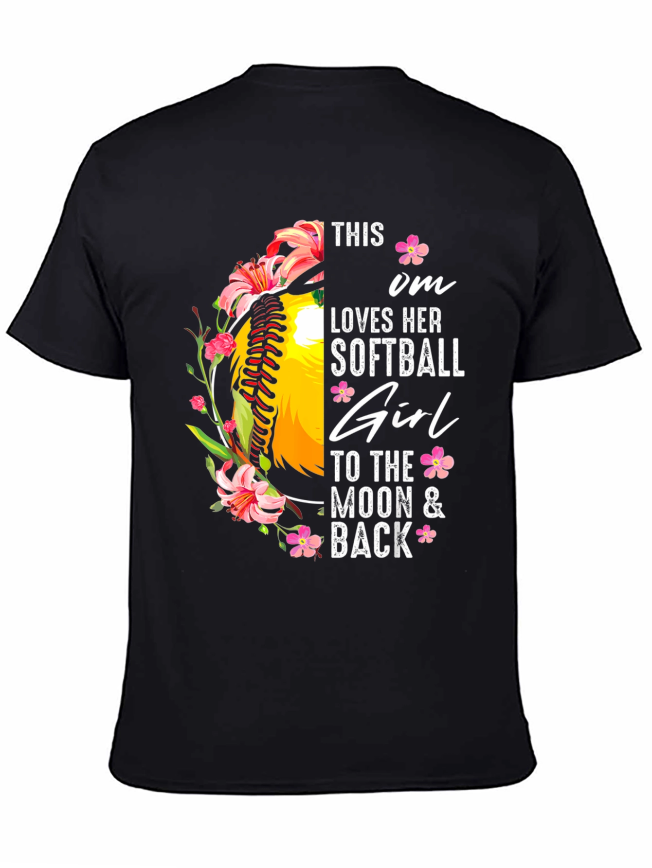 Softball Mom Graphic Tee - Gift for Softball Moms