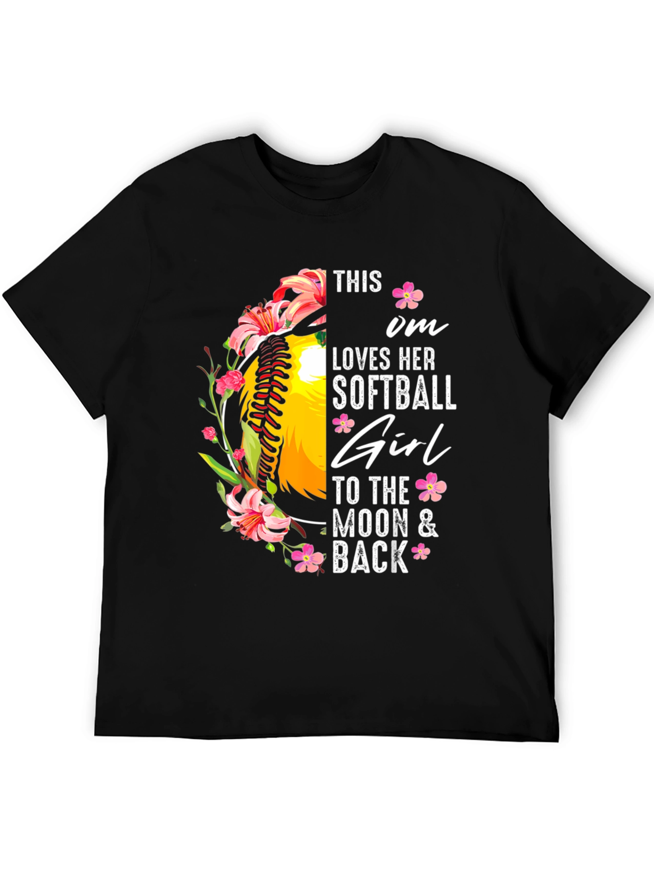 Softball Mom Graphic Tee - Gift for Softball Moms