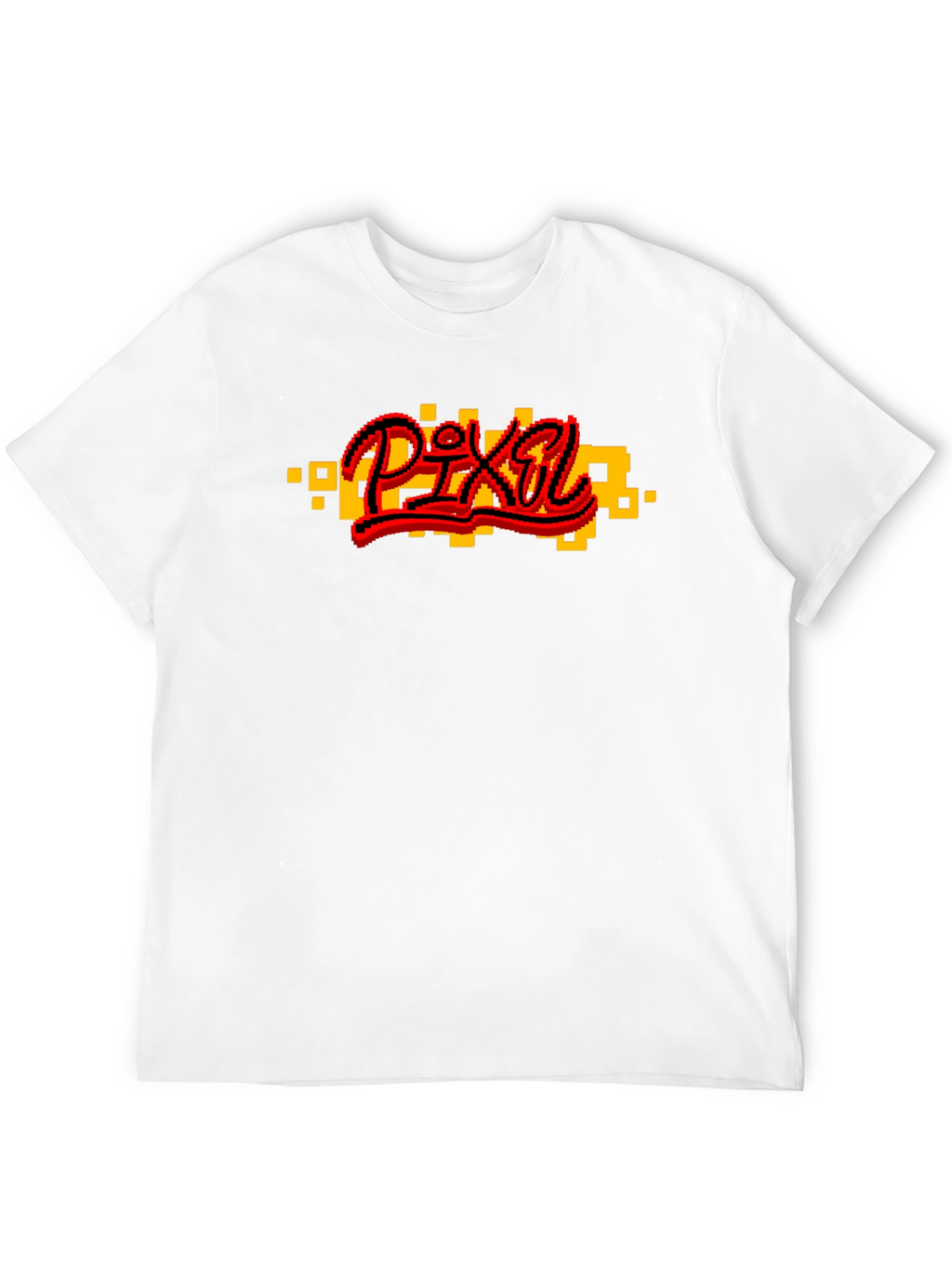 Pixel Art Graphic Black T-Shirt