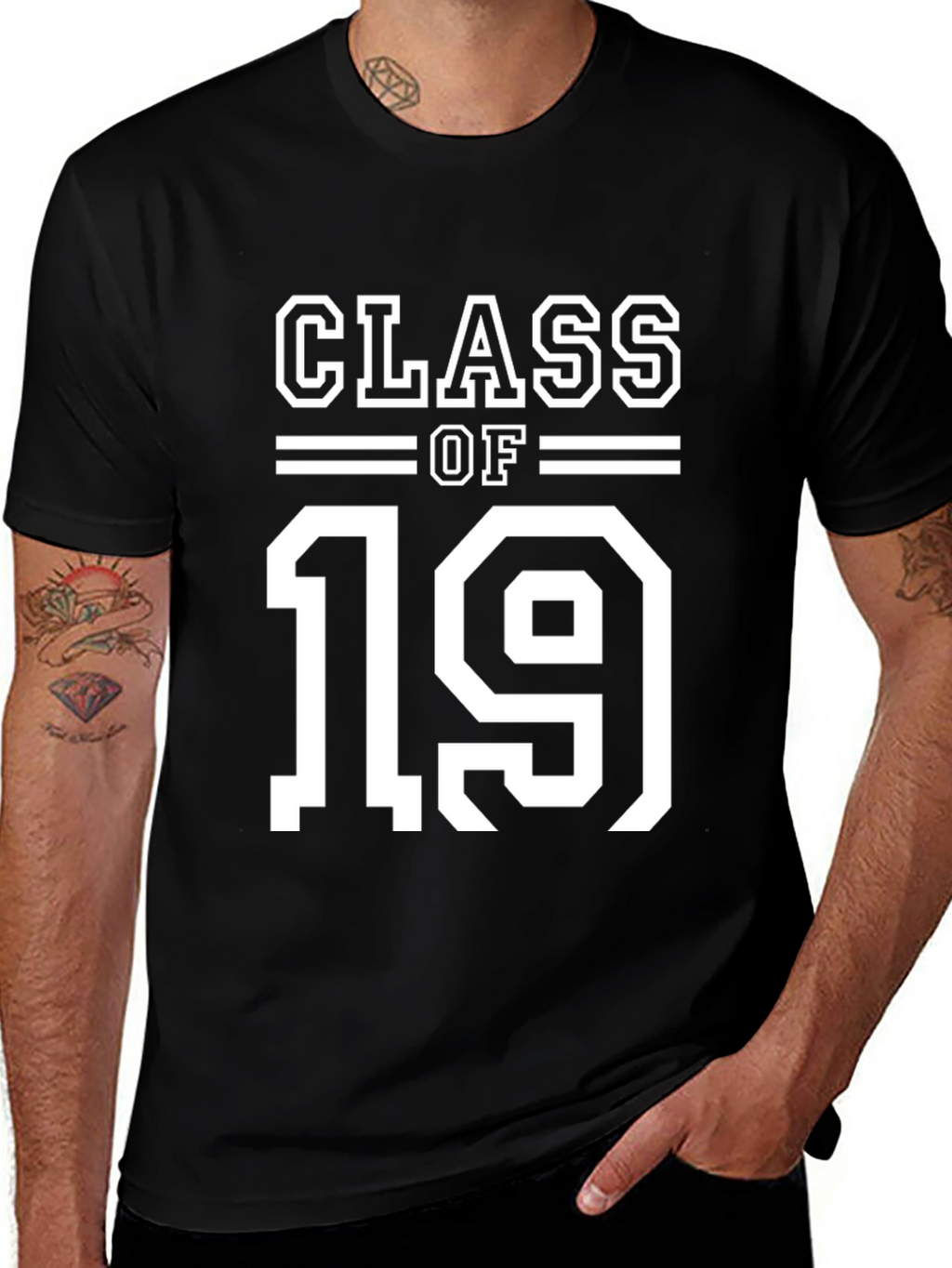 Class of 19 T-Shirt Black Graduation Tee