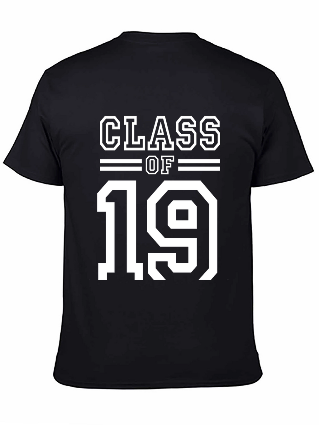 Class of 19 T-Shirt Black Graduation Tee