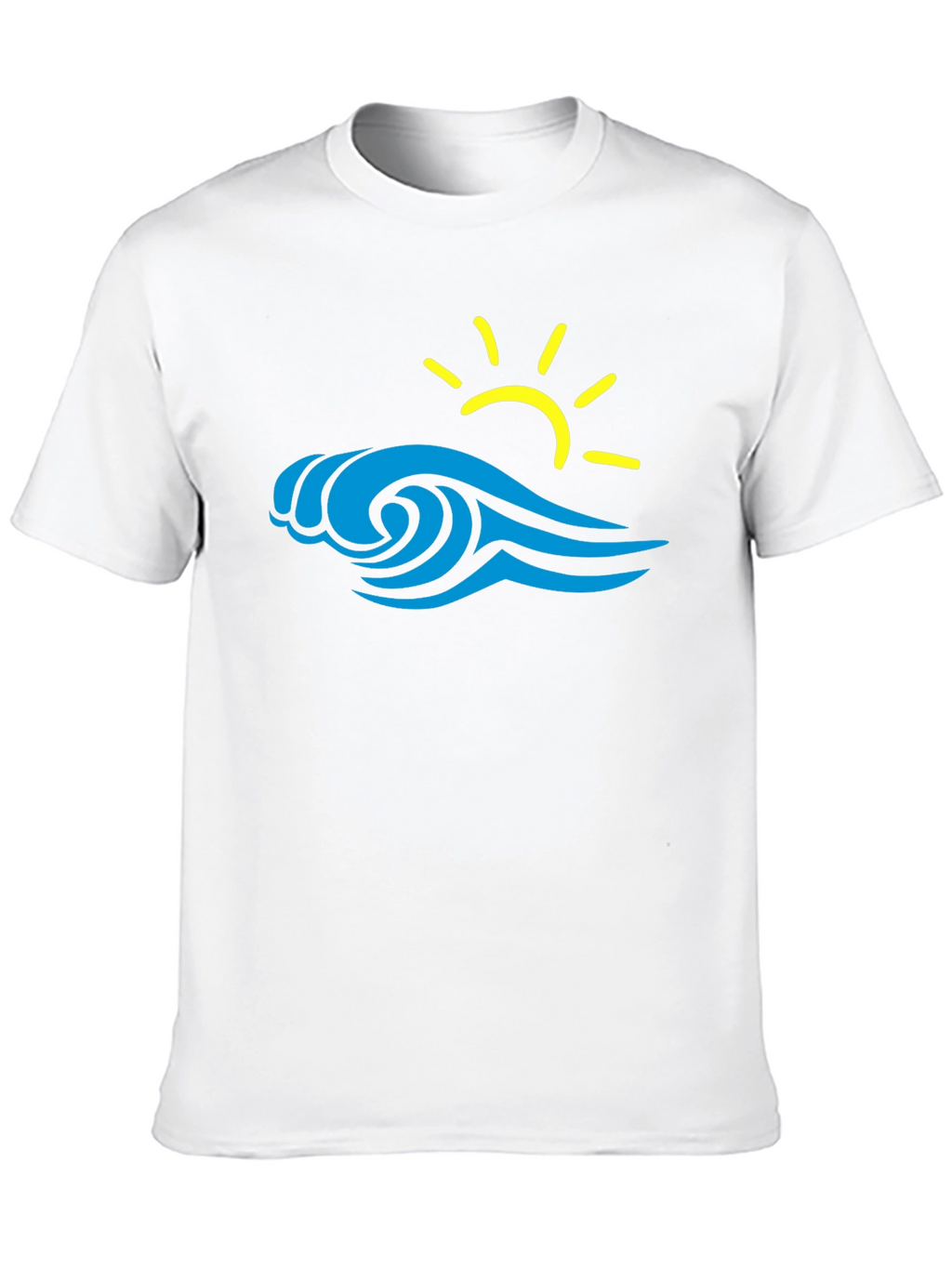 Wave & Sun Graphic Tee - Black