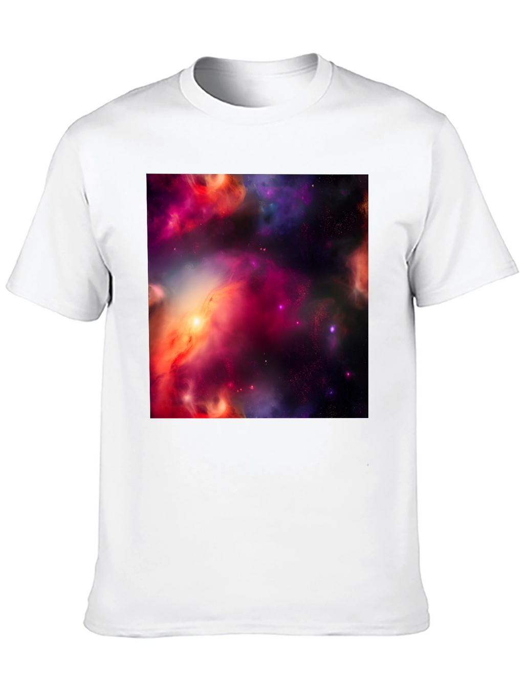 Nebula Print Black T-Shirt