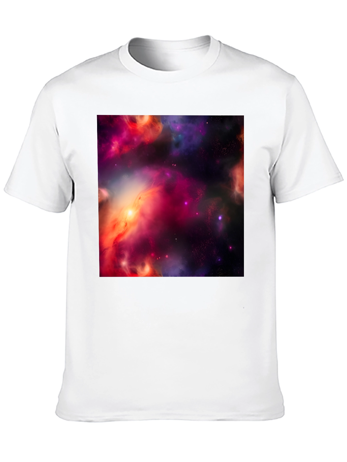 Nebula Print Black T-Shirt