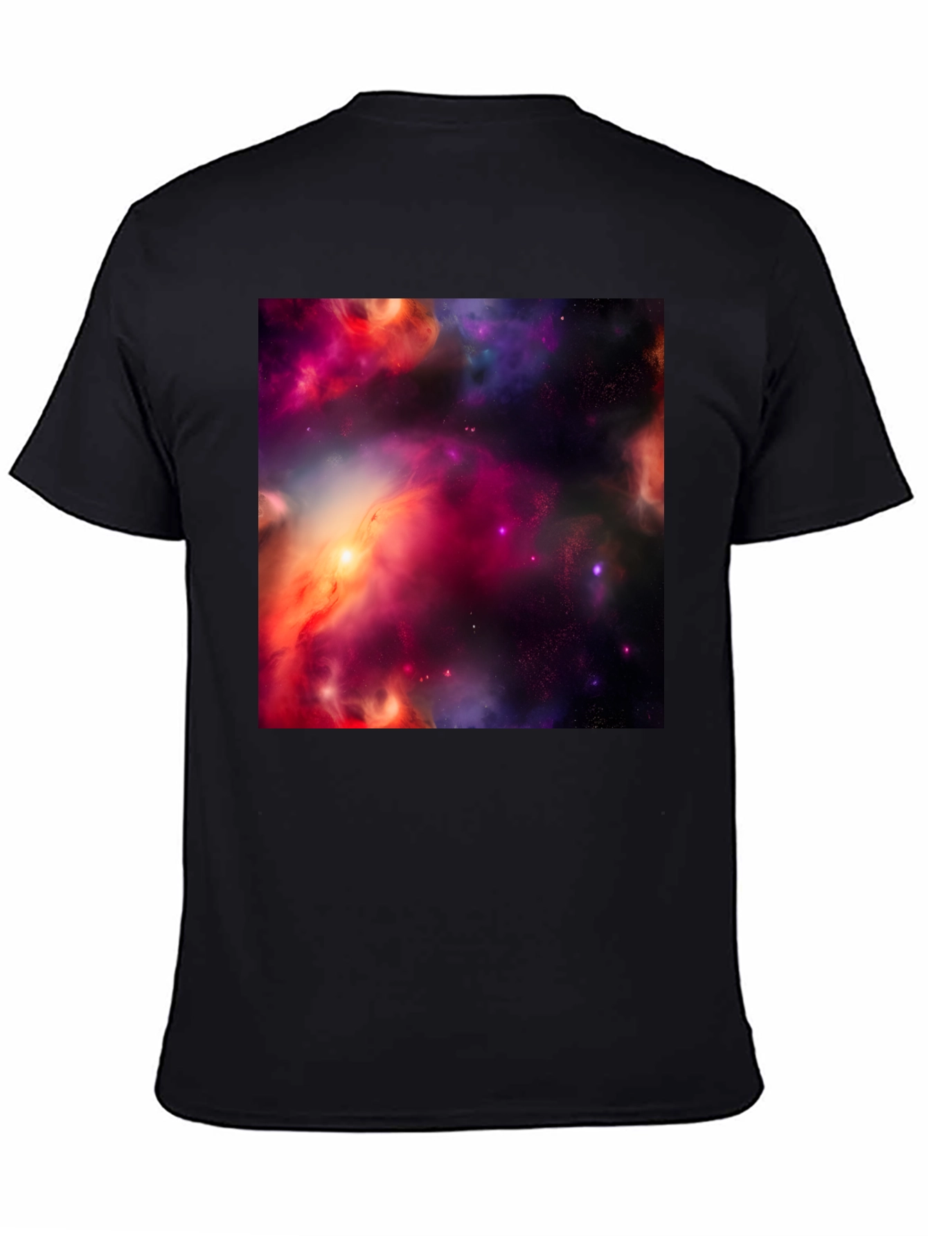 Nebula Print Black T-Shirt