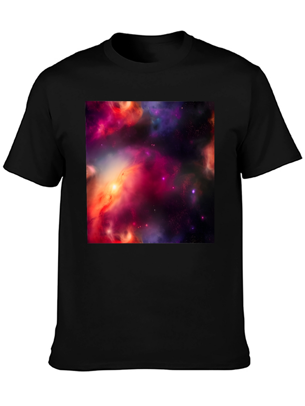Nebula Print Black T-Shirt