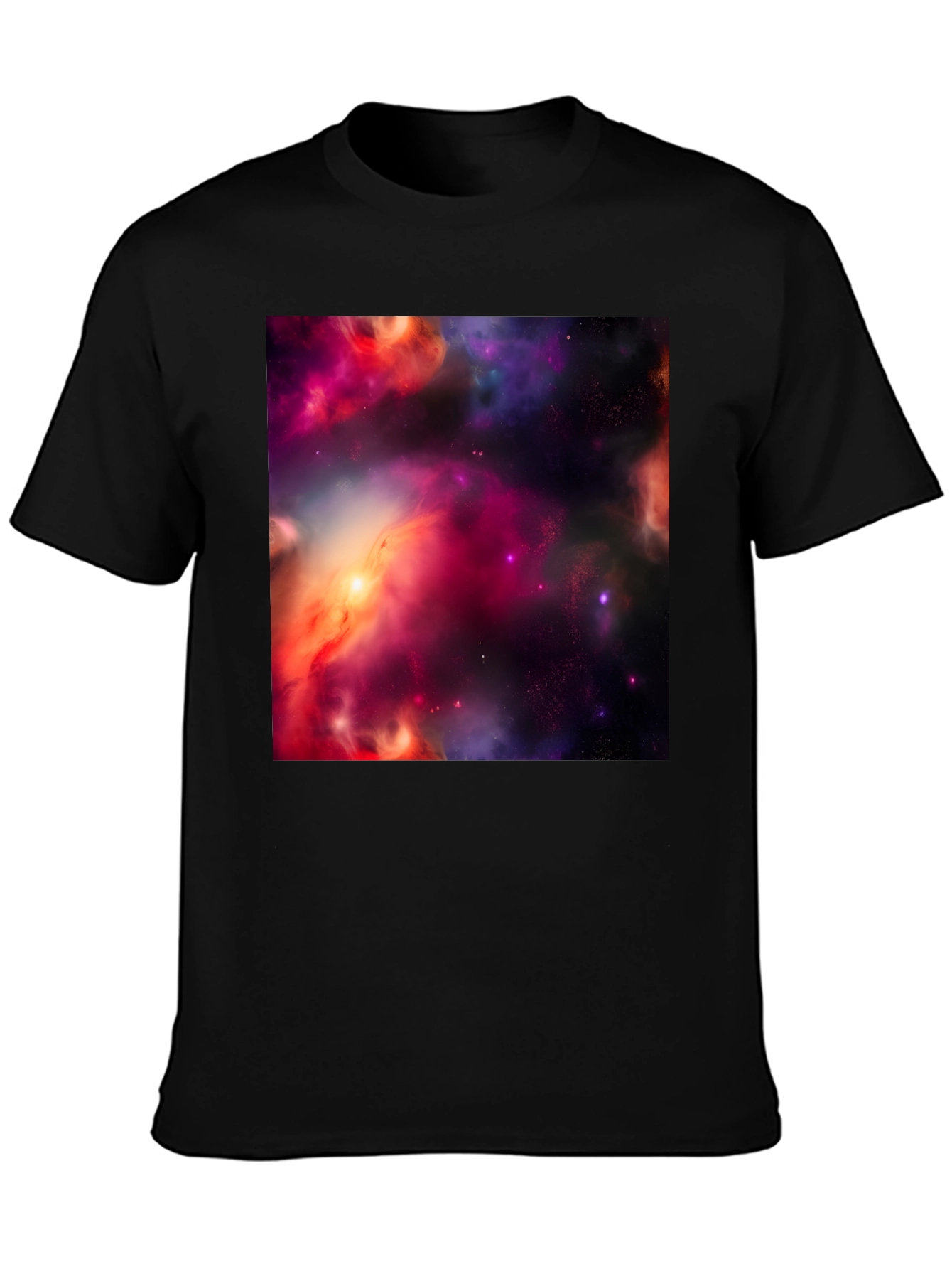 Nebula Print Black T-Shirt