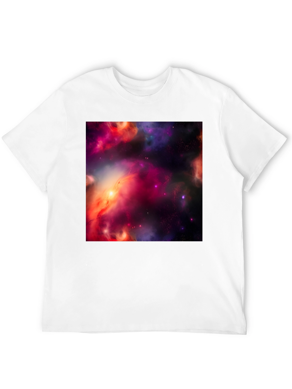 Nebula Print Black T-Shirt