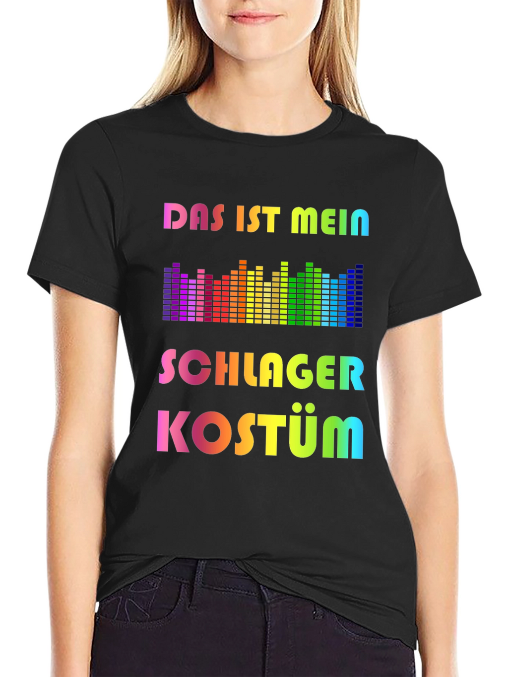 Schlager Kostüm Rainbow T-Shirt - Music Festival Outfit
