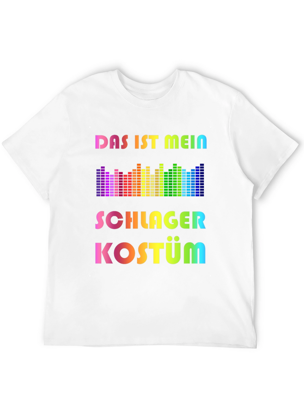 Schlager Kostüm Rainbow T-Shirt - Music Festival Outfit