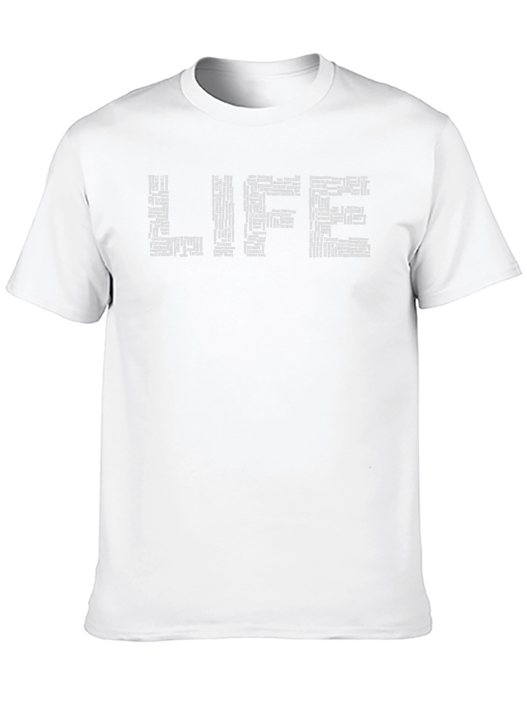 Life Typography Black T-Shirt