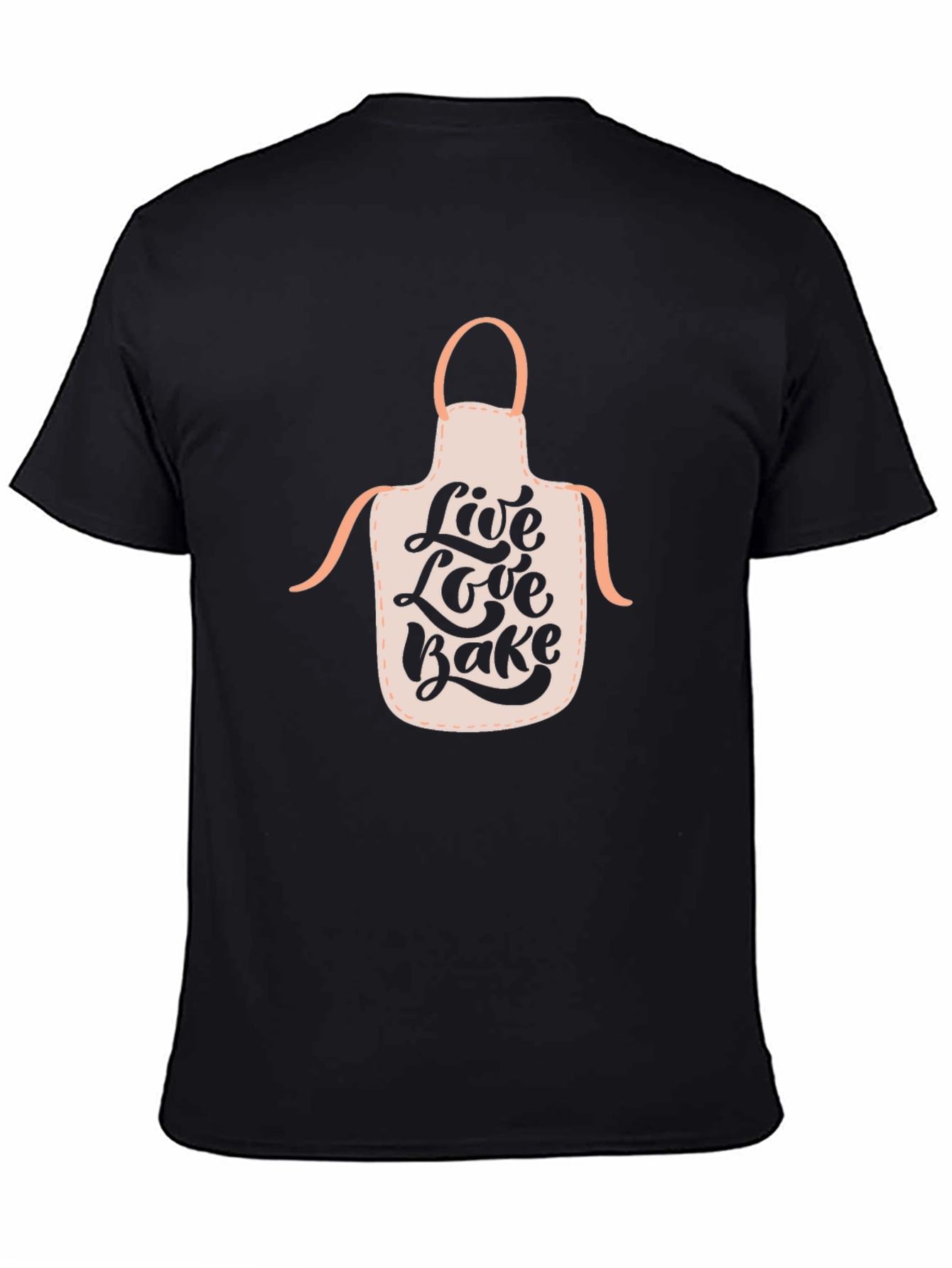 Live Love Bake Apron Graphic T-Shirt