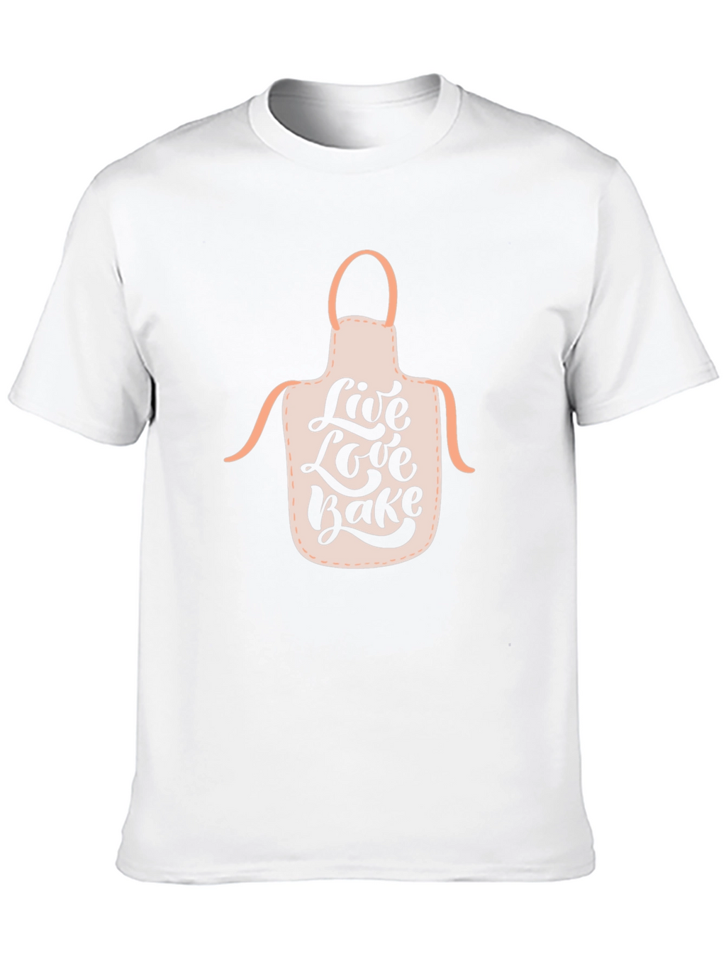 Live Love Bake Apron Graphic T-Shirt