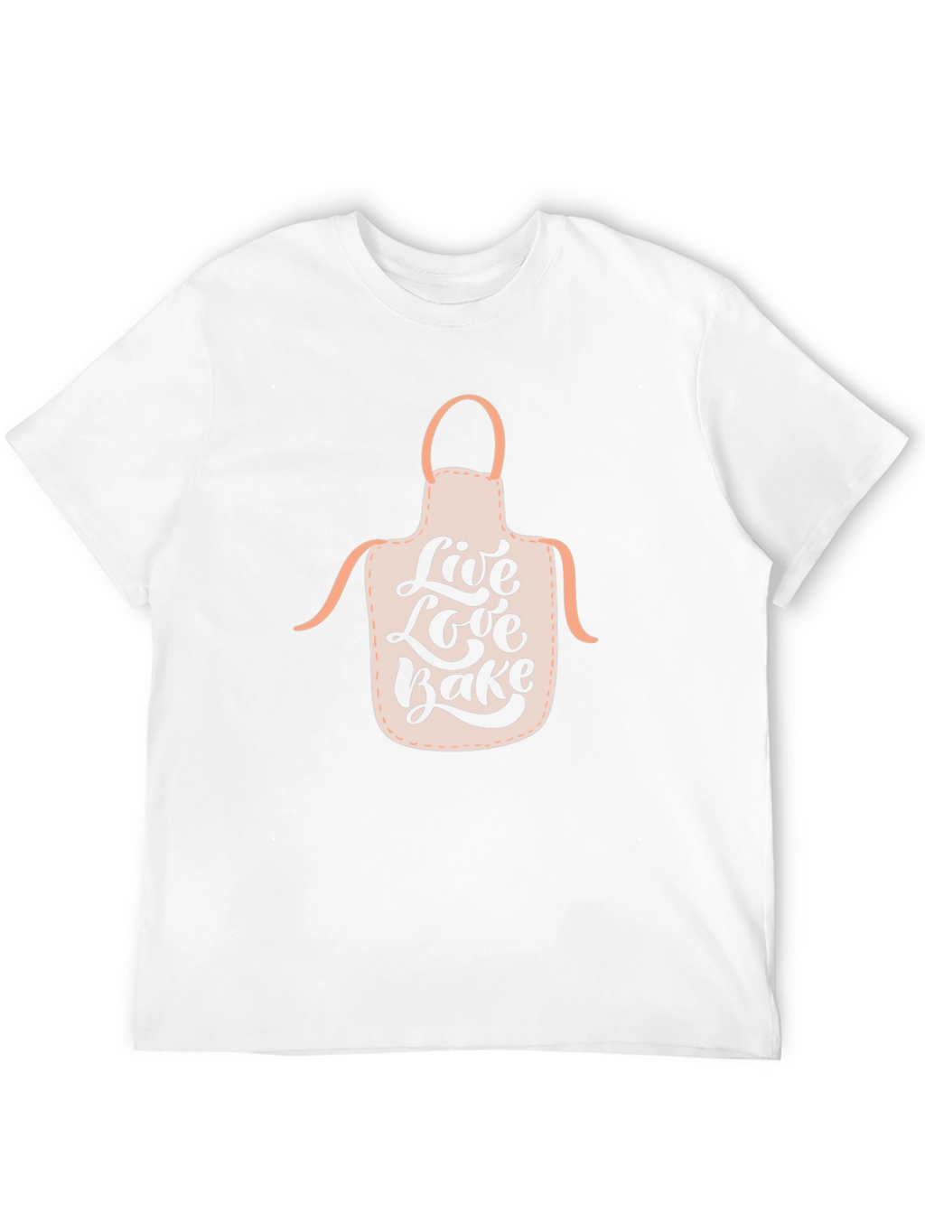 Live Love Bake Apron Graphic T-Shirt