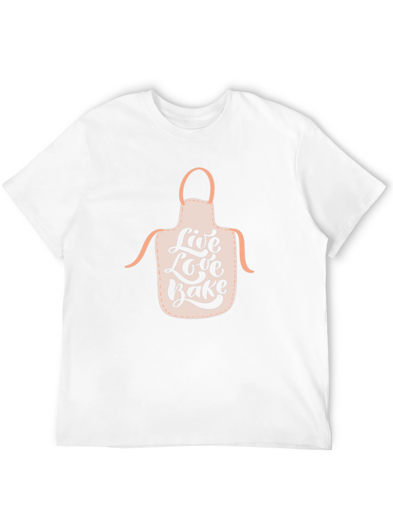 Live Love Bake Apron Graphic T-Shirt