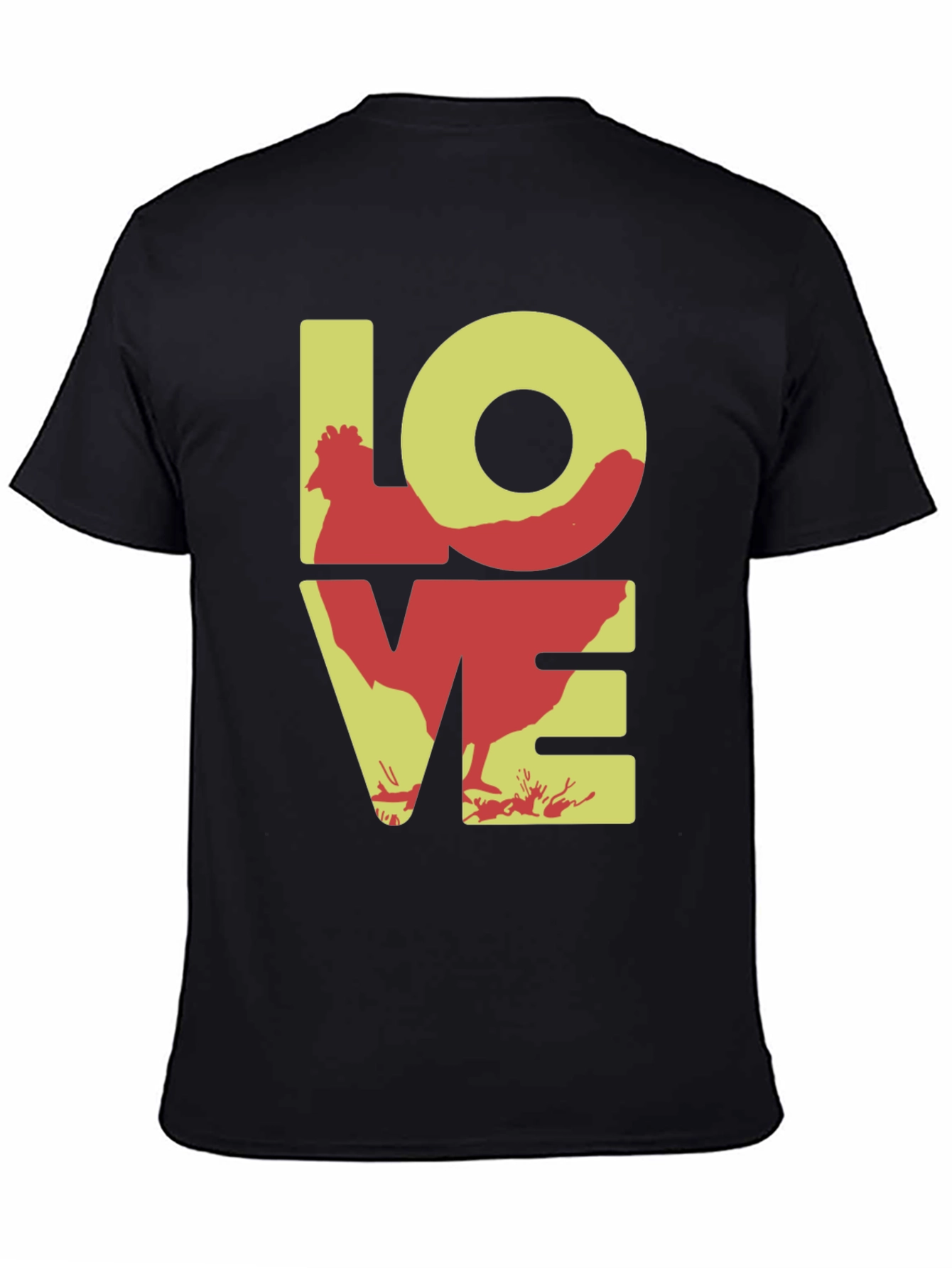 Chicken LOVE Graphic Tee - Novelty Print Shirt