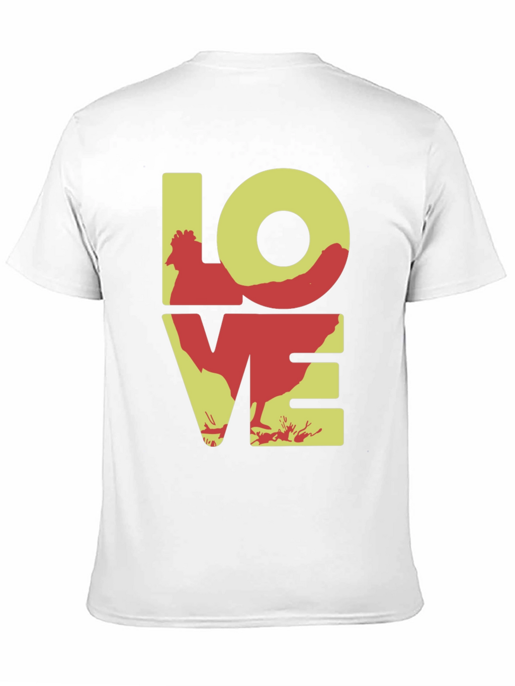 Chicken LOVE Graphic Tee - Novelty Print Shirt