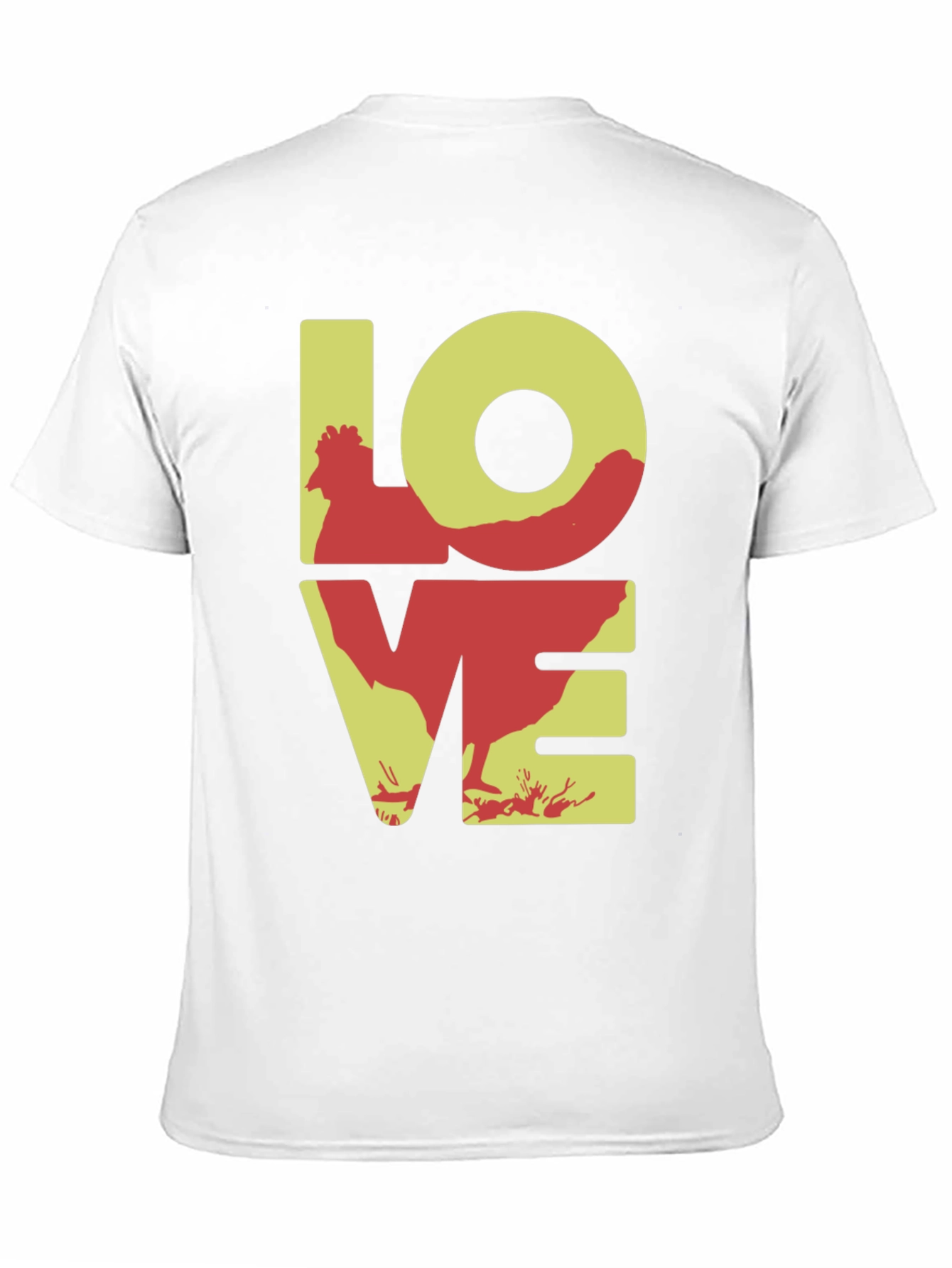 Chicken LOVE Graphic Tee - Novelty Print Shirt