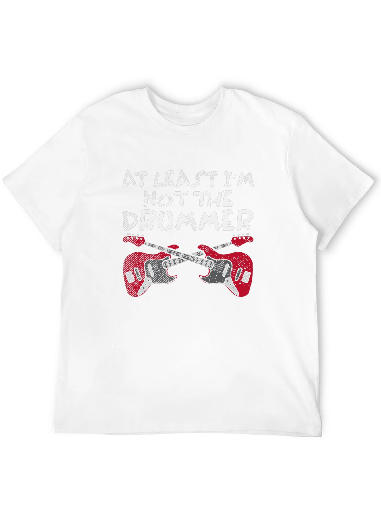 At Least Im Not The Drummer Black T-Shirt