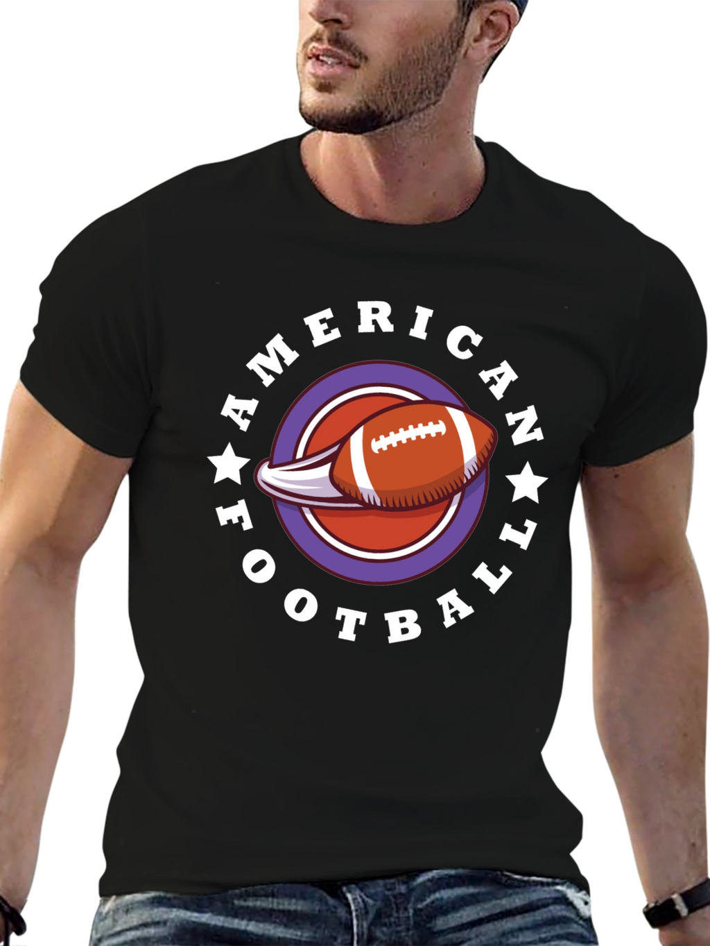American Football Graphic T-Shirt