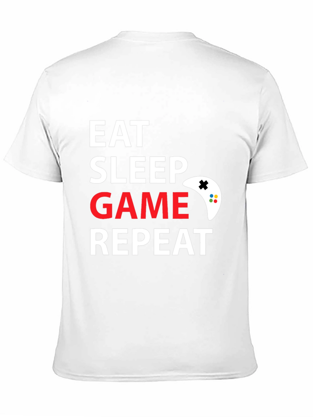 Eat Sleep Game Repeat Black T-Shirt