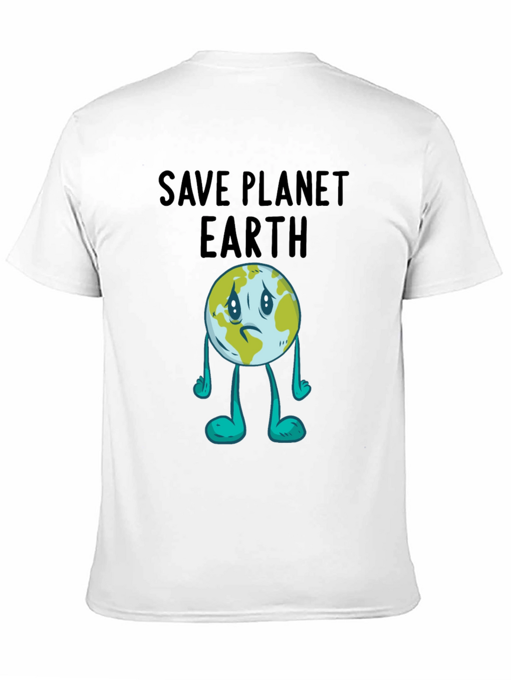 Save Planet Earth Graphic T-Shirt - Black