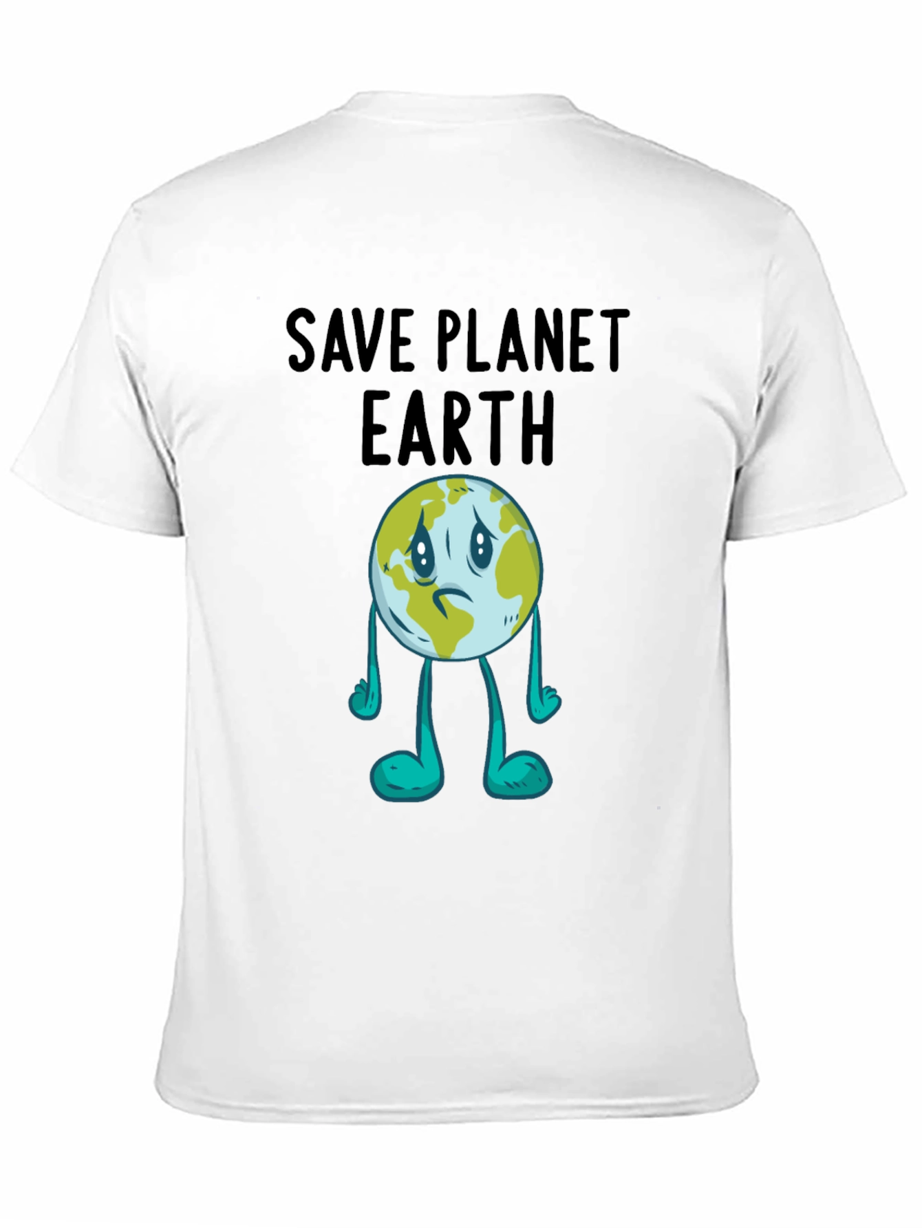 Save Planet Earth Graphic T-Shirt - Black