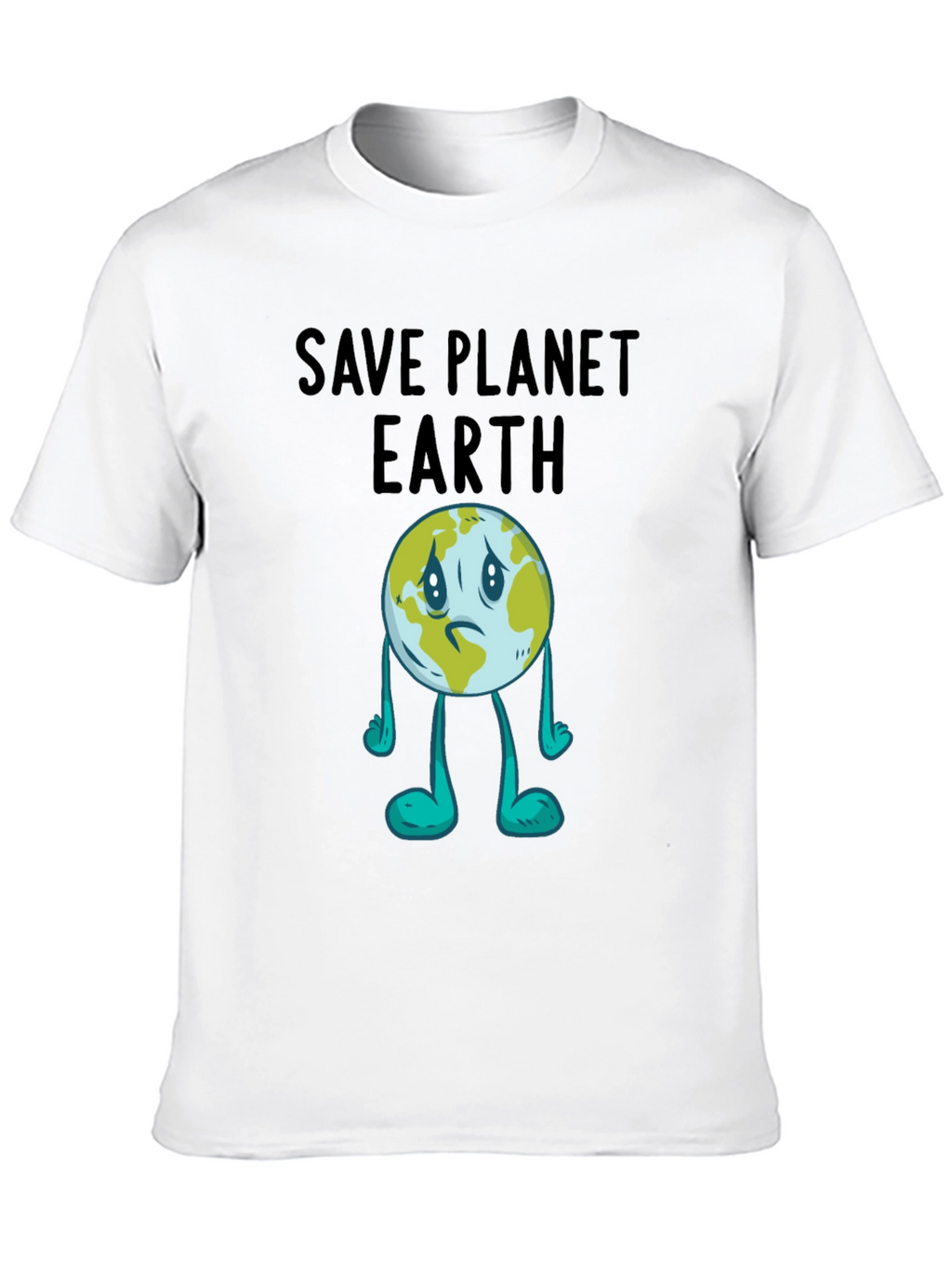 Save Planet Earth Graphic T-Shirt - Black