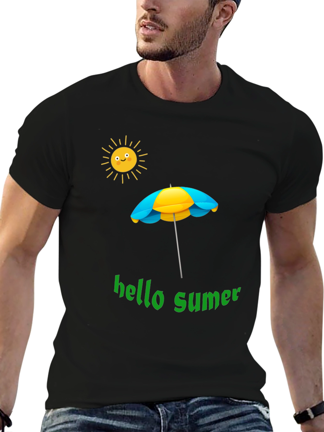 Hello Summer Graphic Tee - Beach Vibes T-Shirt