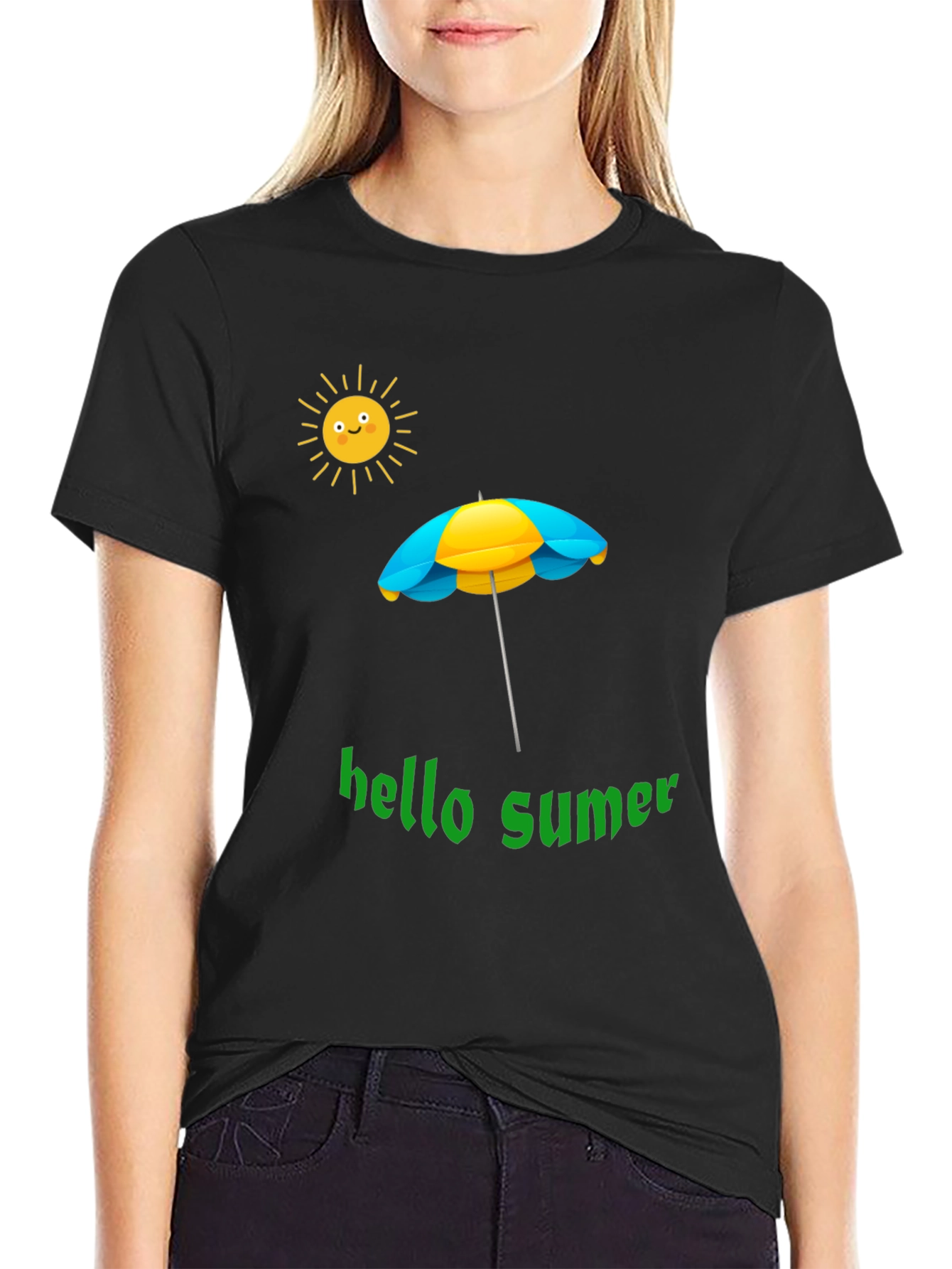 Hello Summer Graphic Tee - Beach Vibes T-Shirt