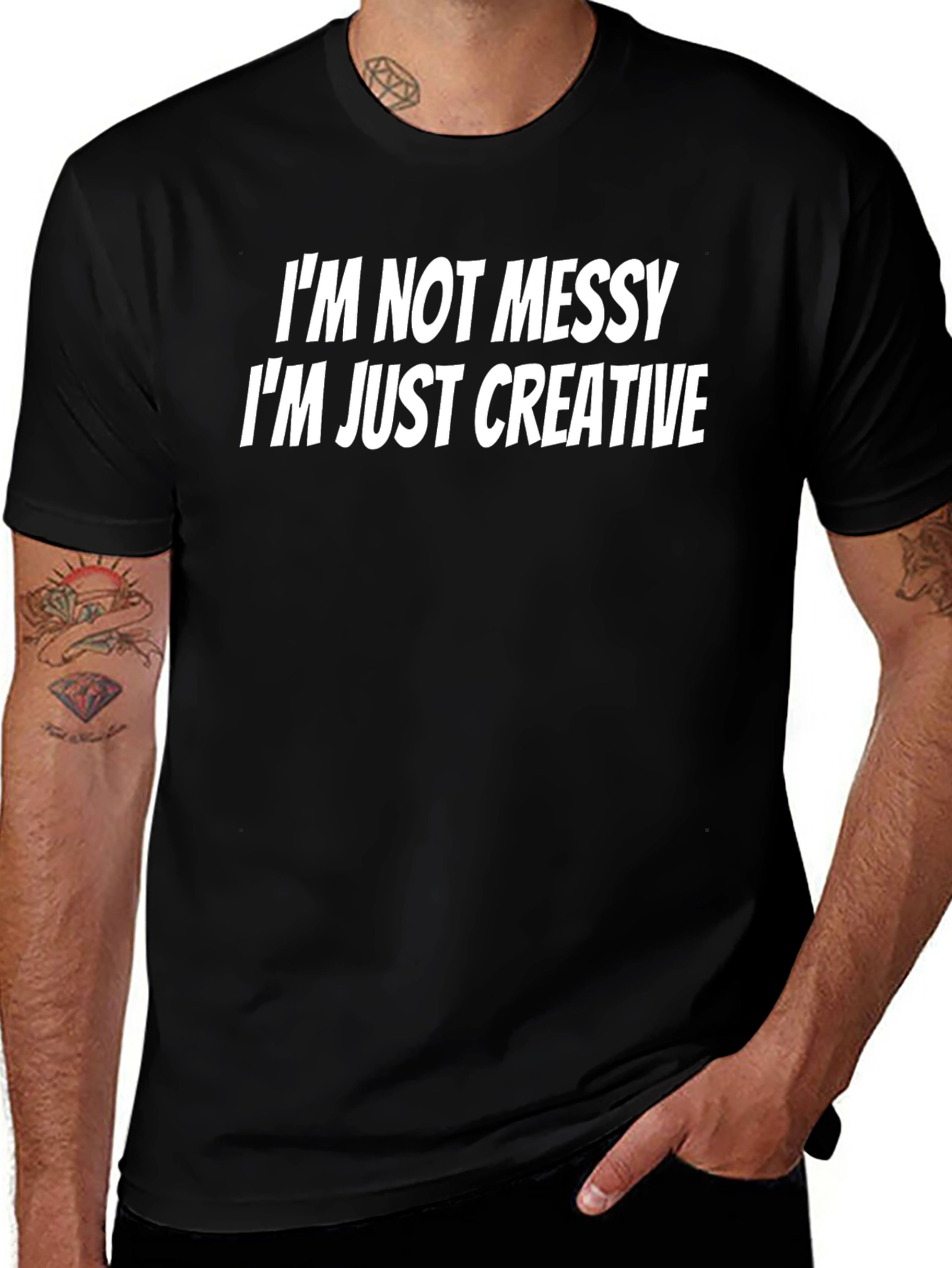 Creative Mess Black Graphic Tee