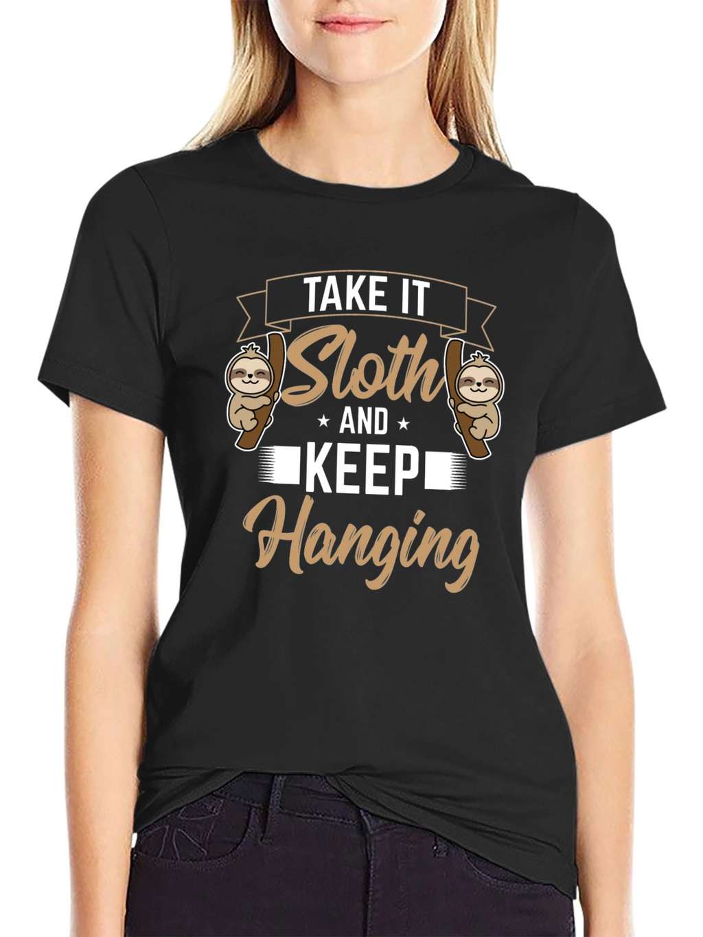 Take It Sloth & Keep Hanging Graphic Tee