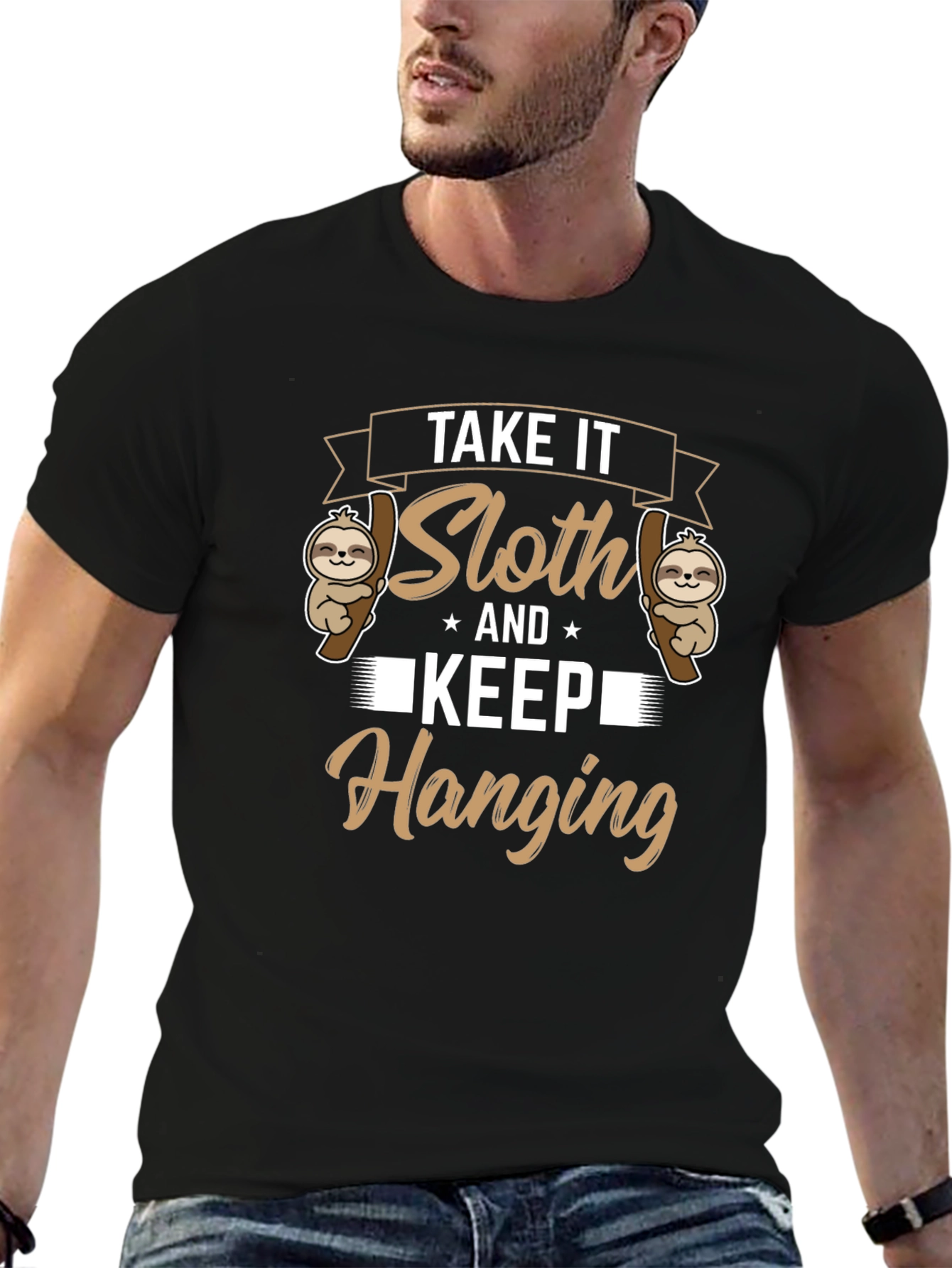 Take It Sloth & Keep Hanging Graphic Tee