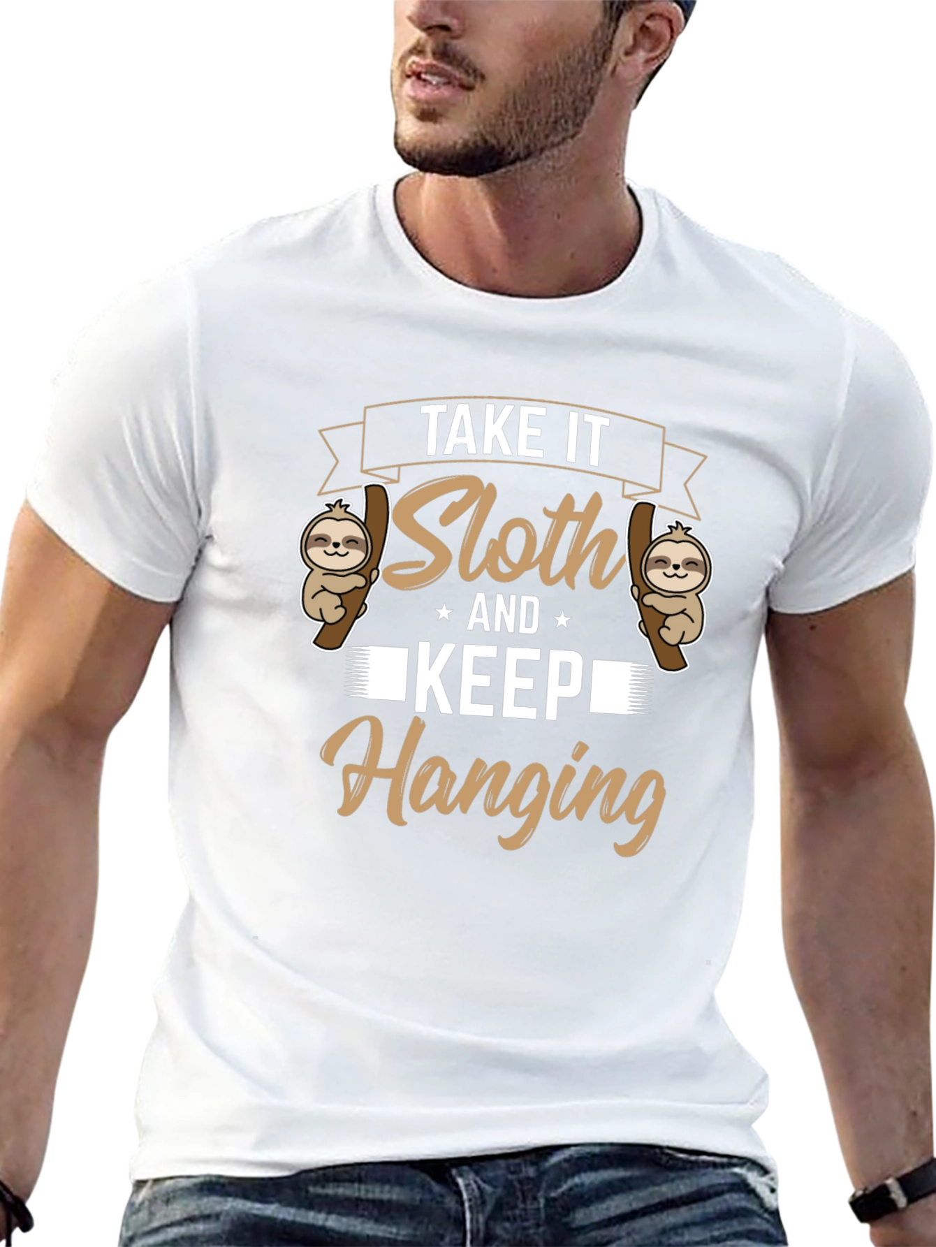 Take It Sloth & Keep Hanging Graphic Tee