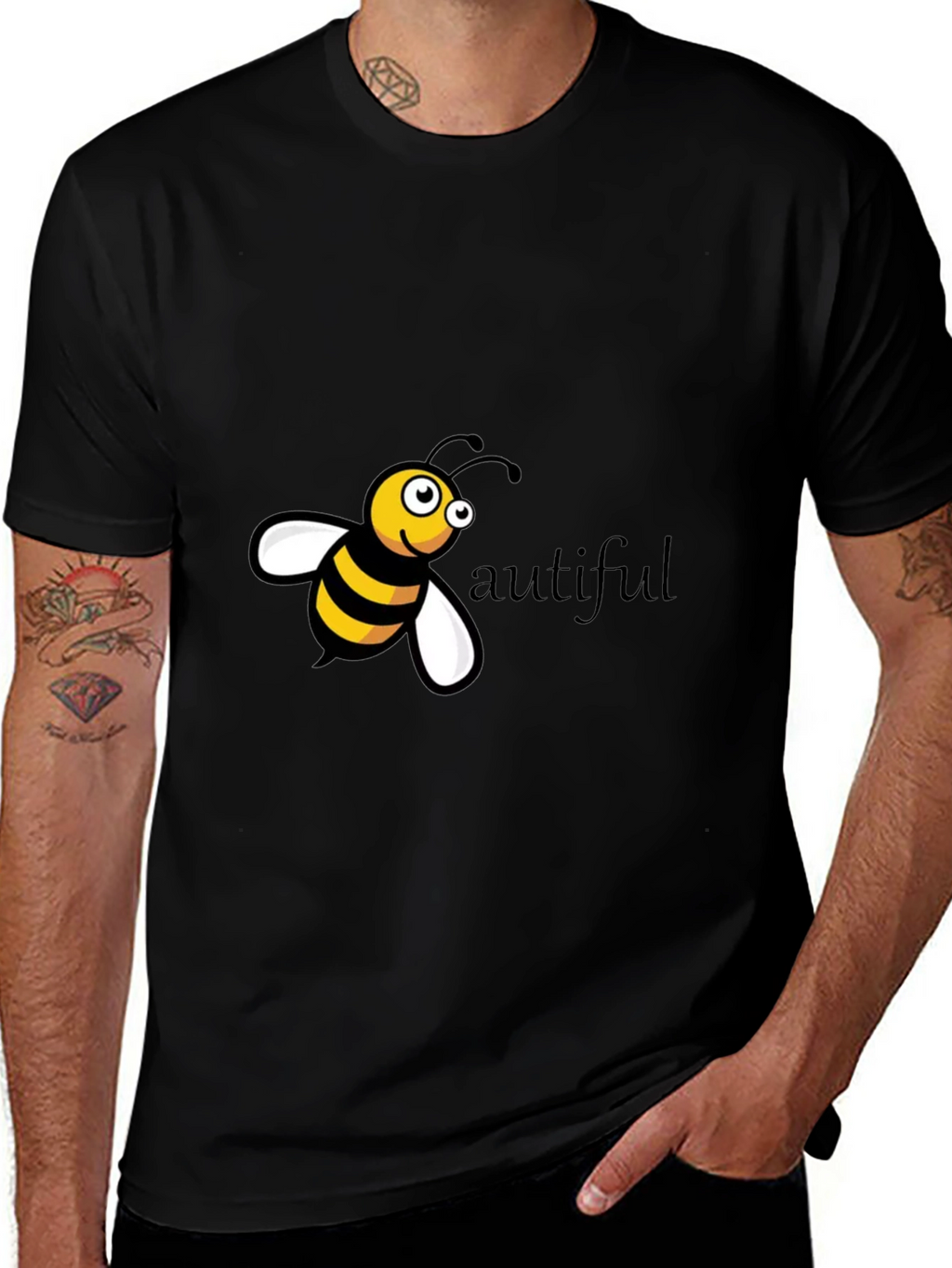 Bee-utiful Black T-Shirt
