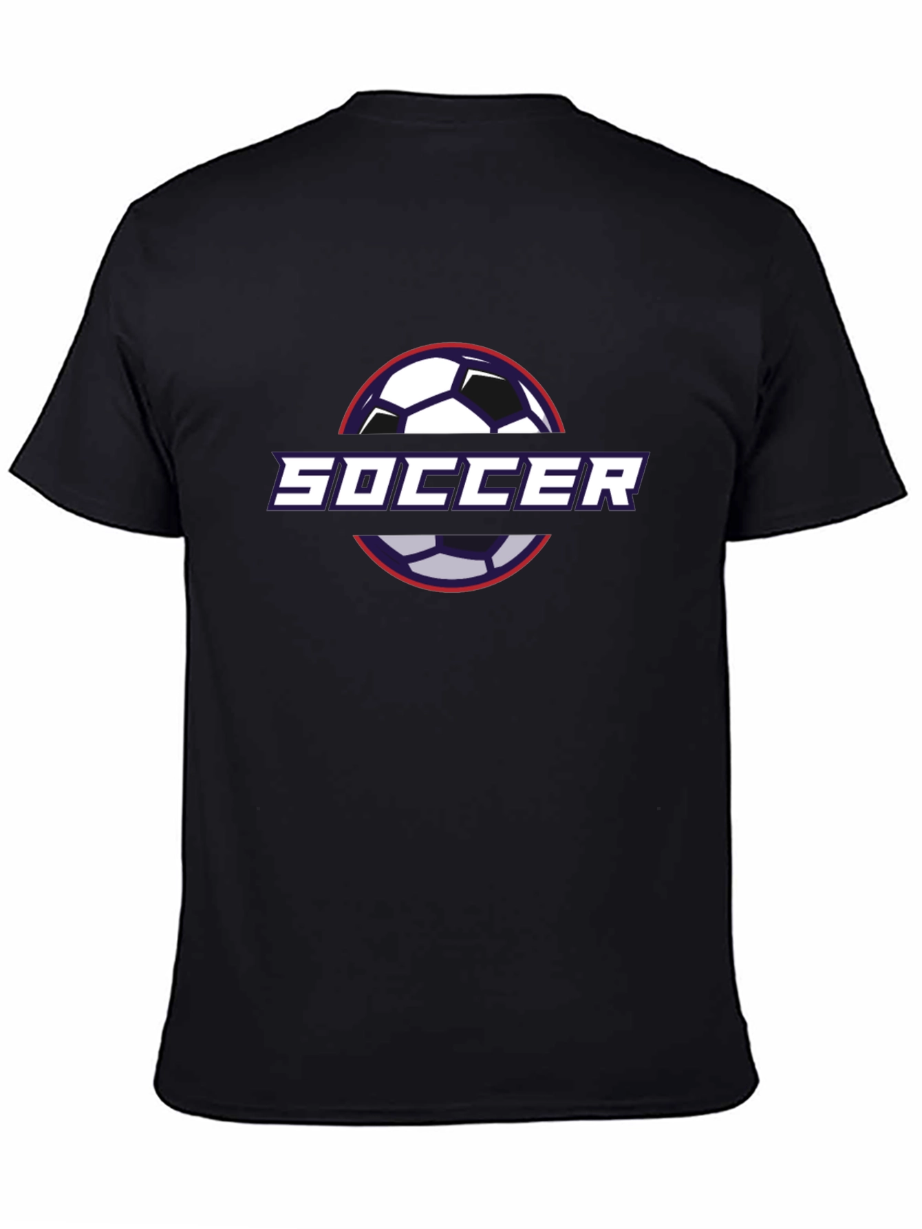 Soccer Graphic Tee - Black Modern Fit