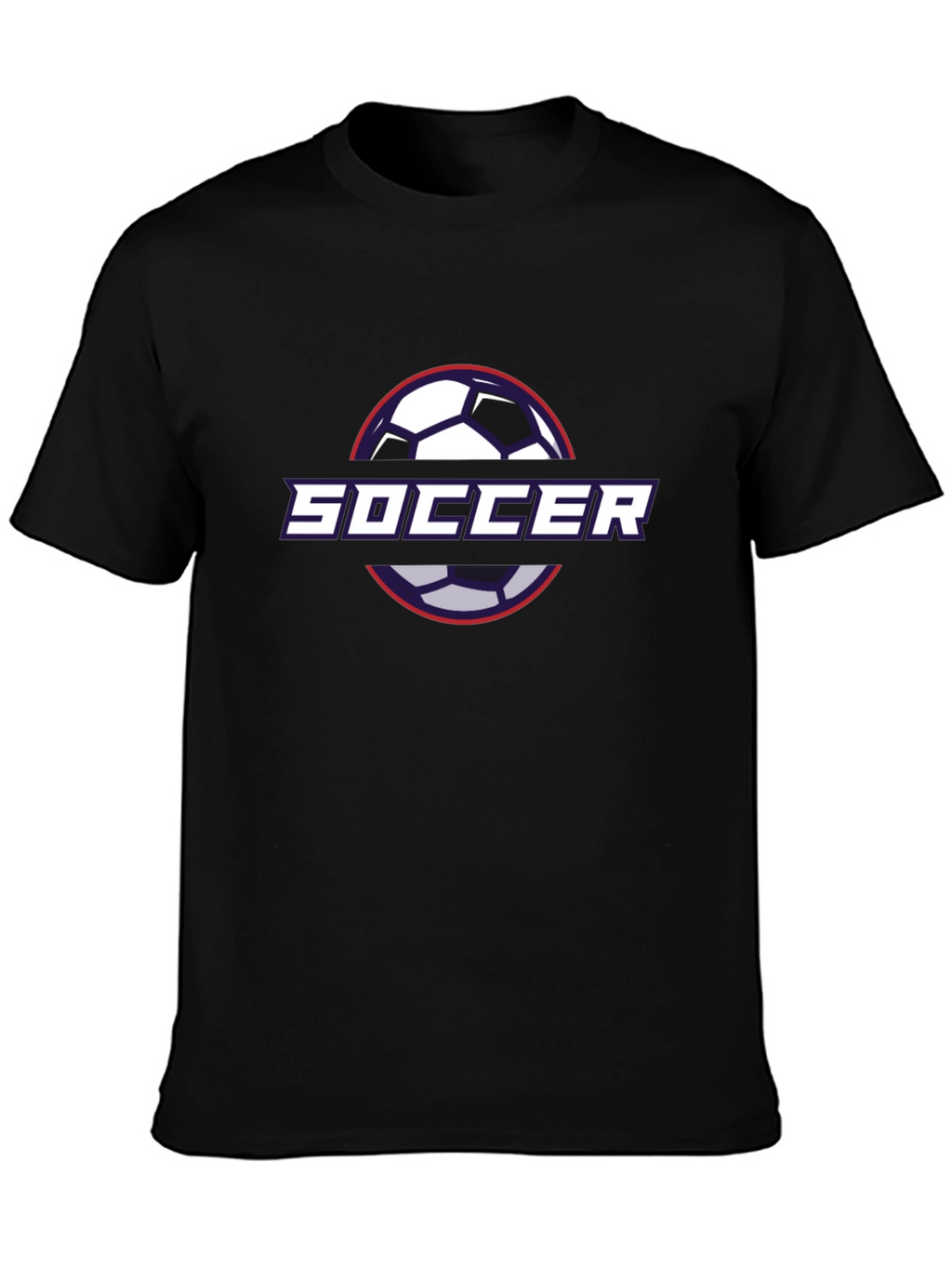 Soccer Graphic Tee - Black Modern Fit