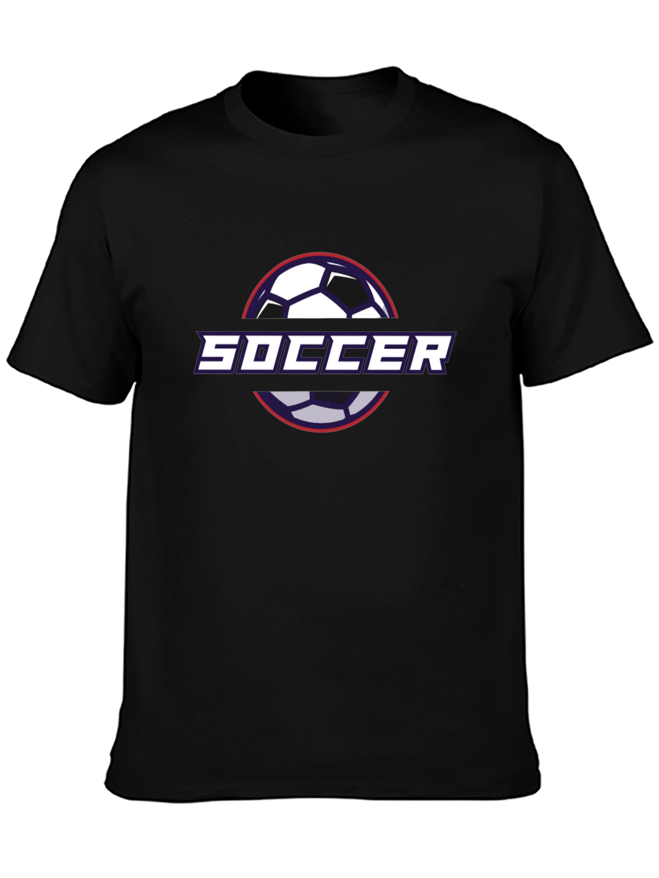 Soccer Graphic Tee - Black Modern Fit