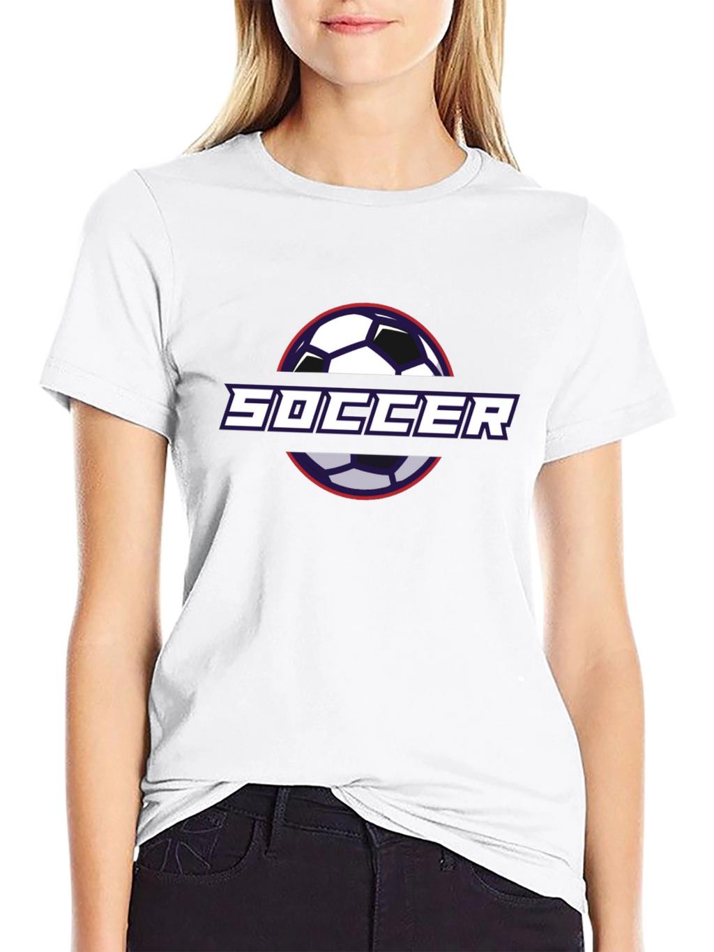 Soccer Graphic Tee - Black Modern Fit