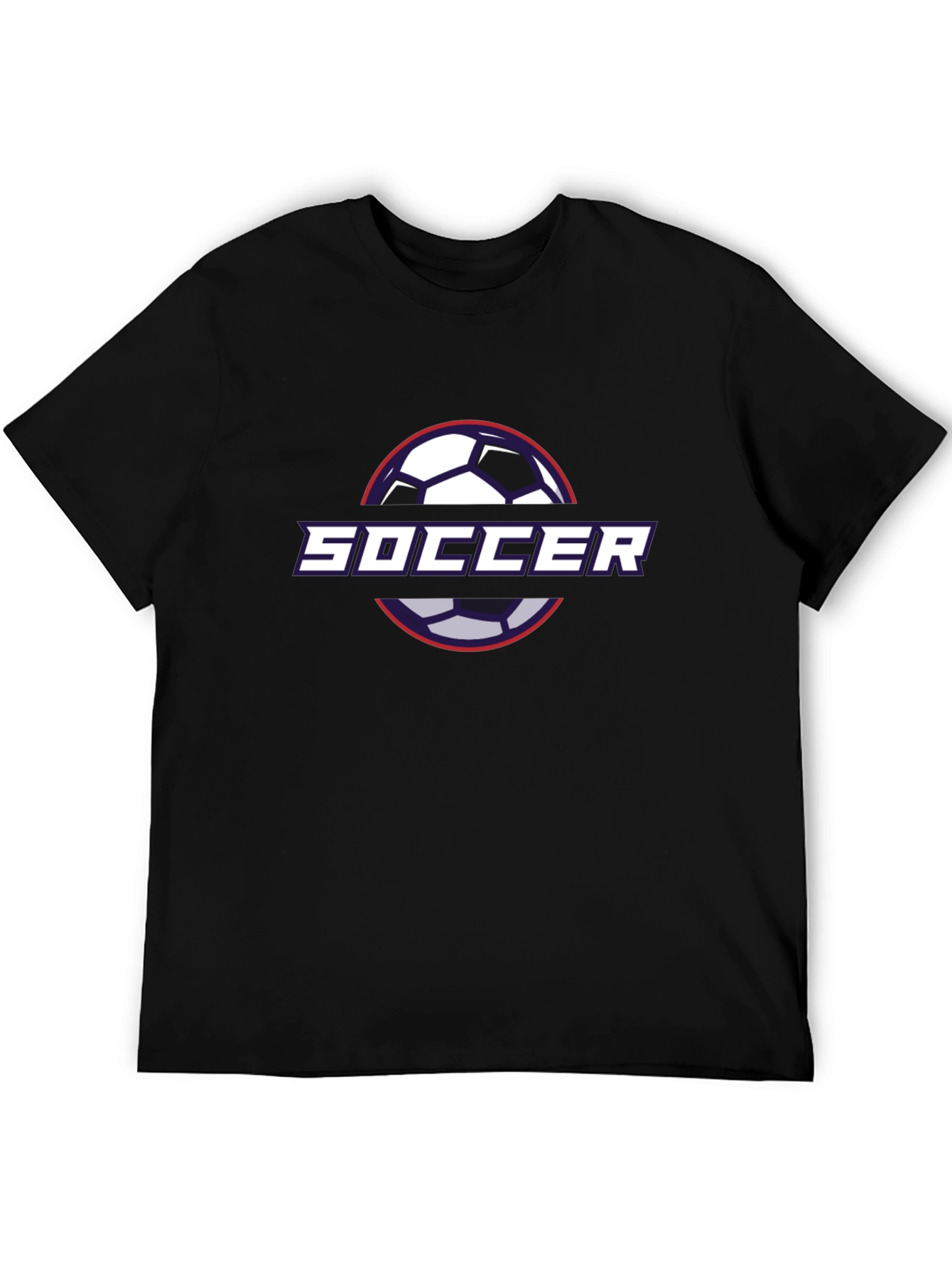 Soccer Graphic Tee - Black Modern Fit