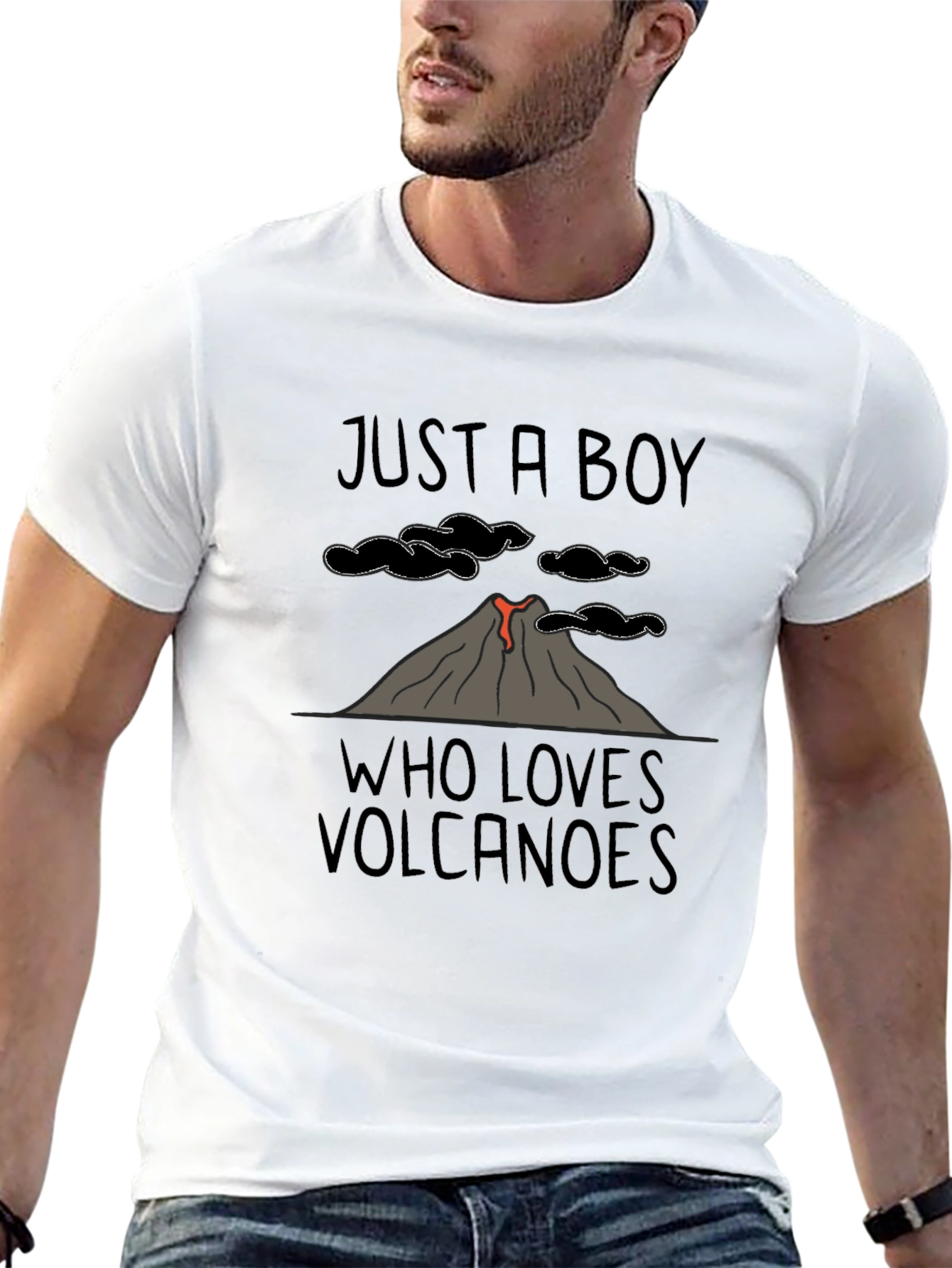 Just A Boy Who Loves Volcanoes T-Shirt