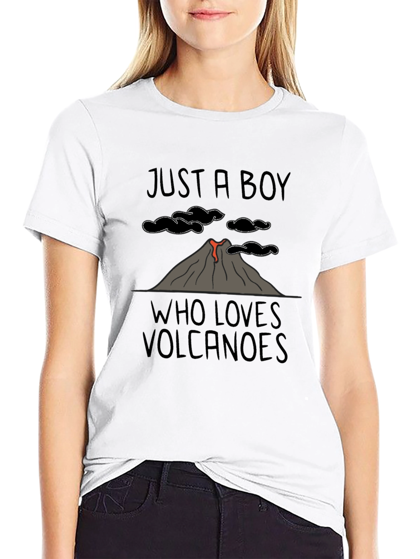 Just A Boy Who Loves Volcanoes T-Shirt
