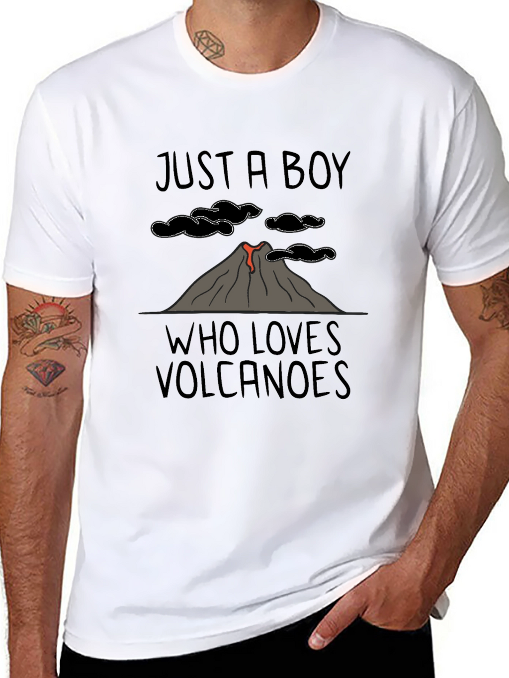 Just A Boy Who Loves Volcanoes T-Shirt