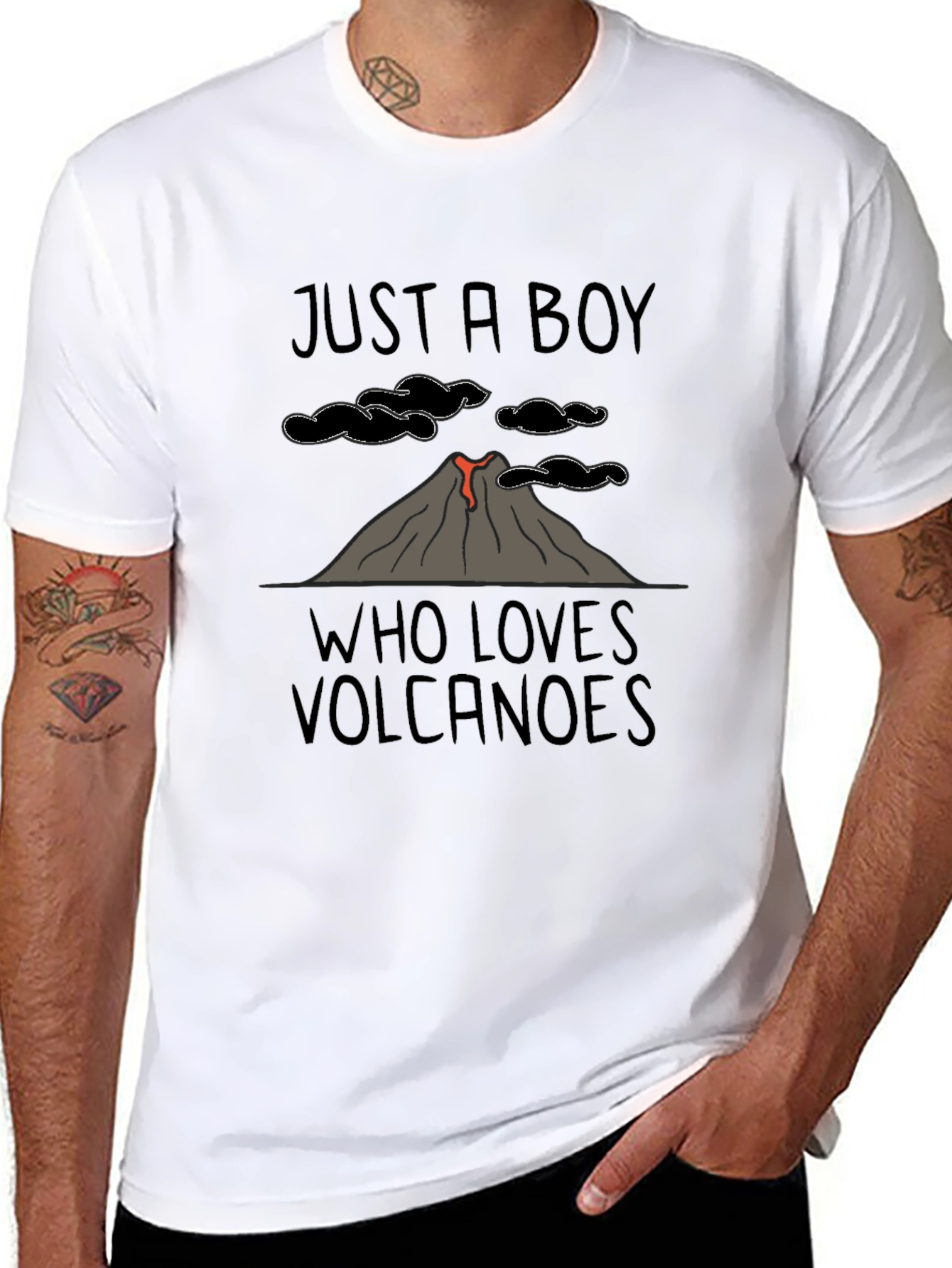 Just A Boy Who Loves Volcanoes T-Shirt