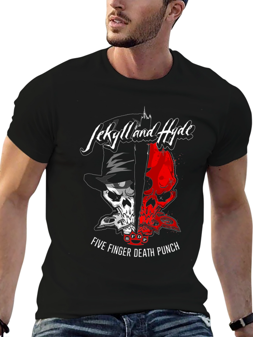 Five Finger Death Punch Jekyll and Hyde Black Tee