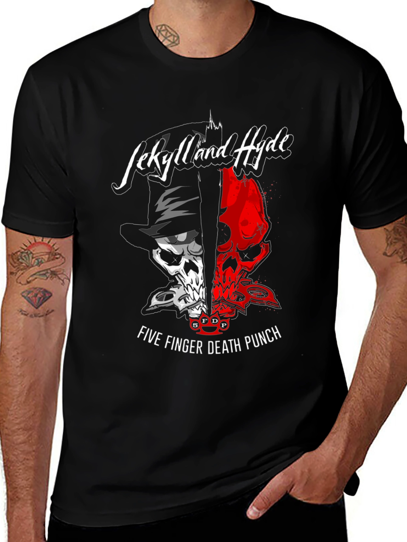 Five Finger Death Punch Jekyll and Hyde Black Tee