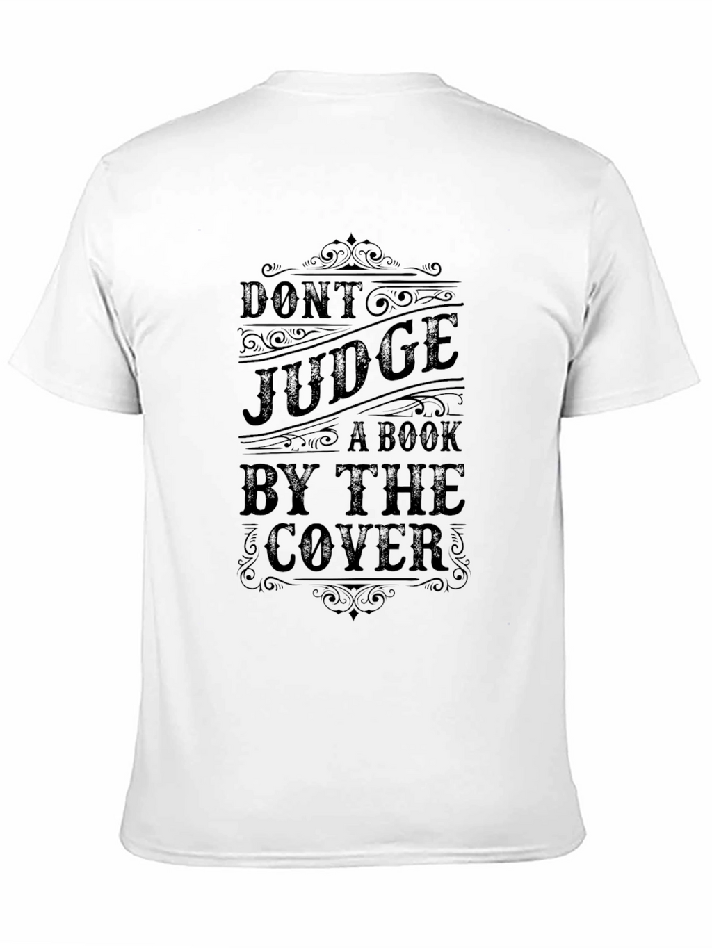 Dont Judge a Book Cover Novelty T-Shirt